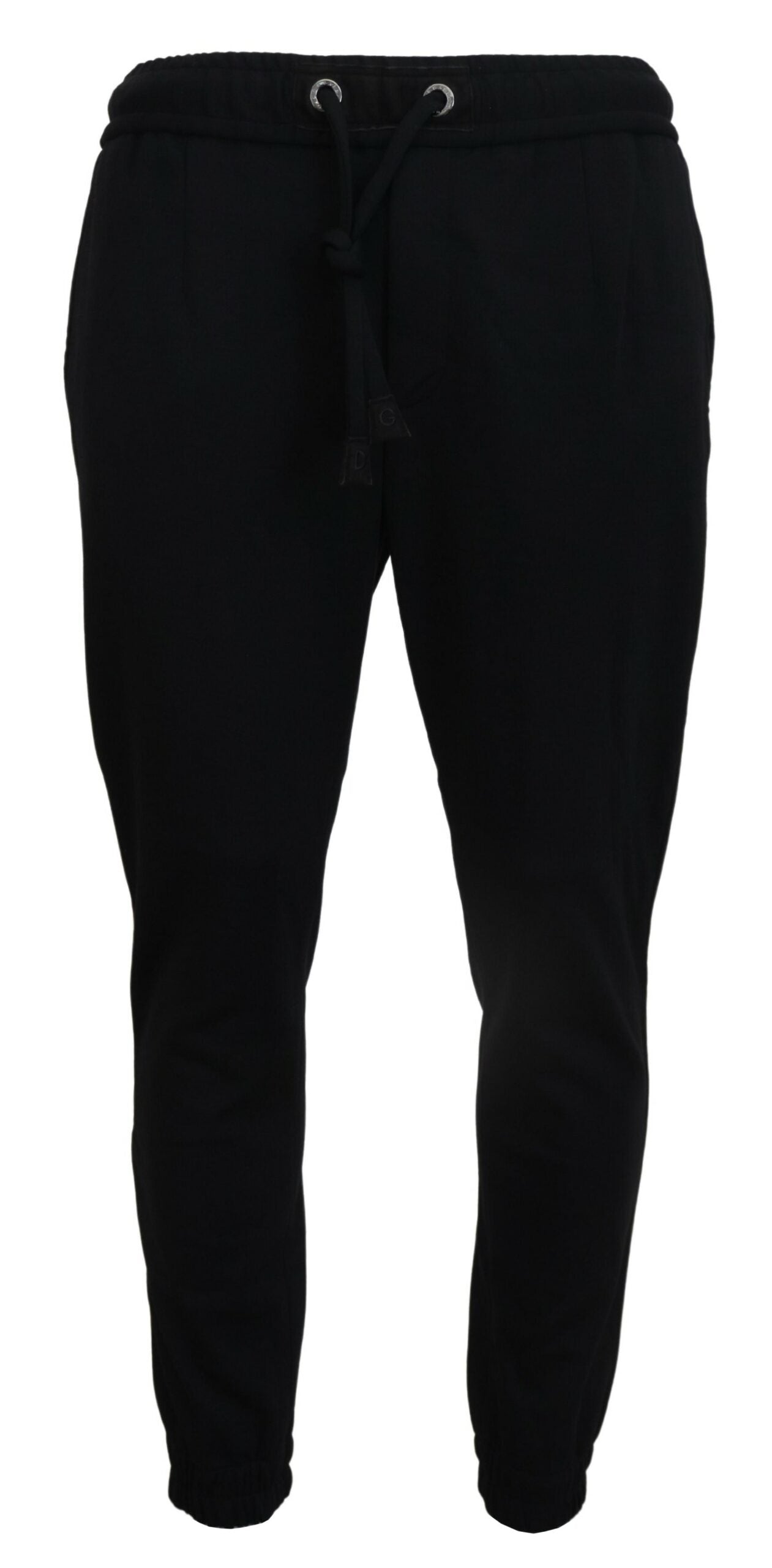 Black Mens Sport Wool Sweatpants Pants - ventzia