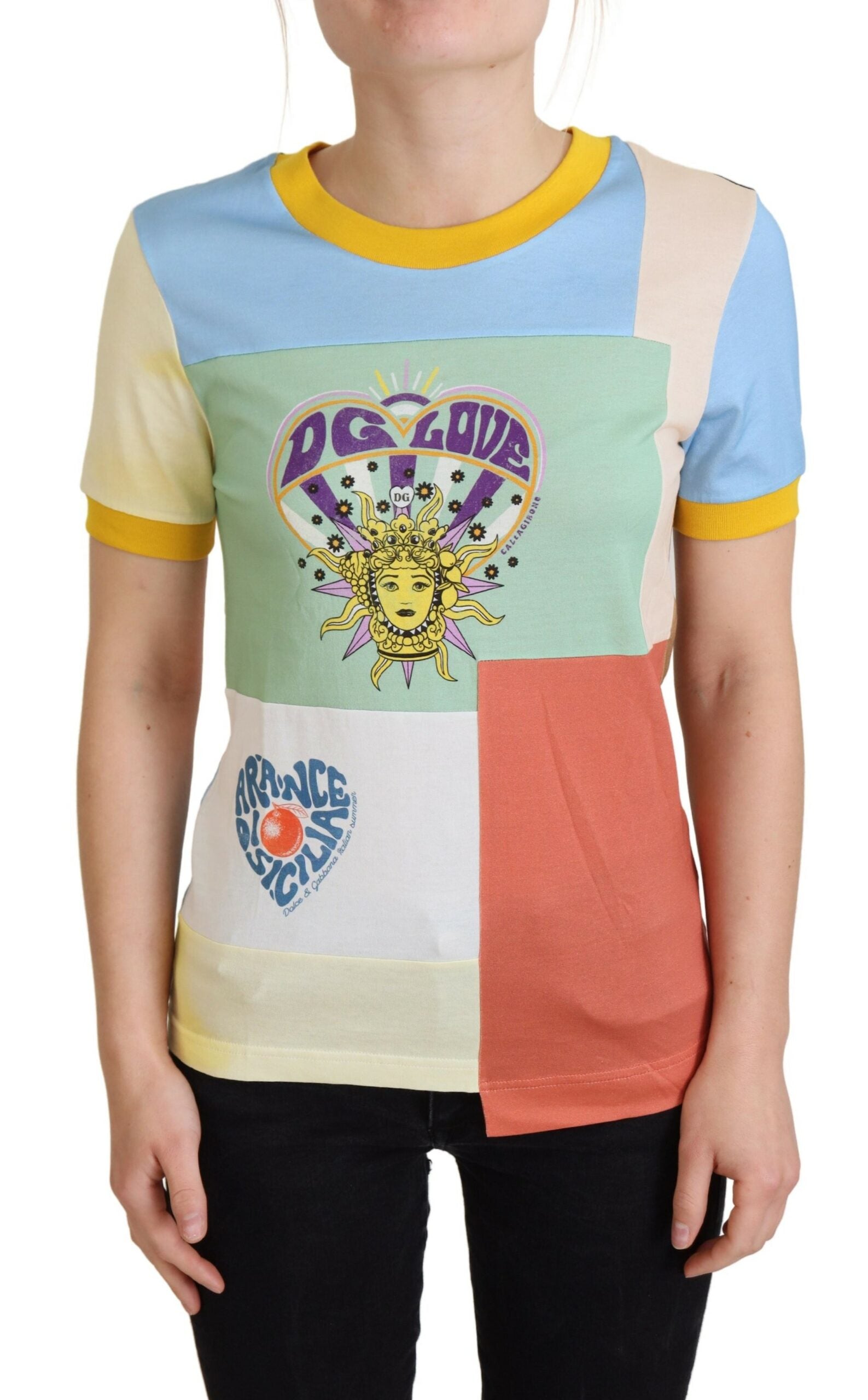Multicolor Cotton  DG Love Patchwork - ventzia