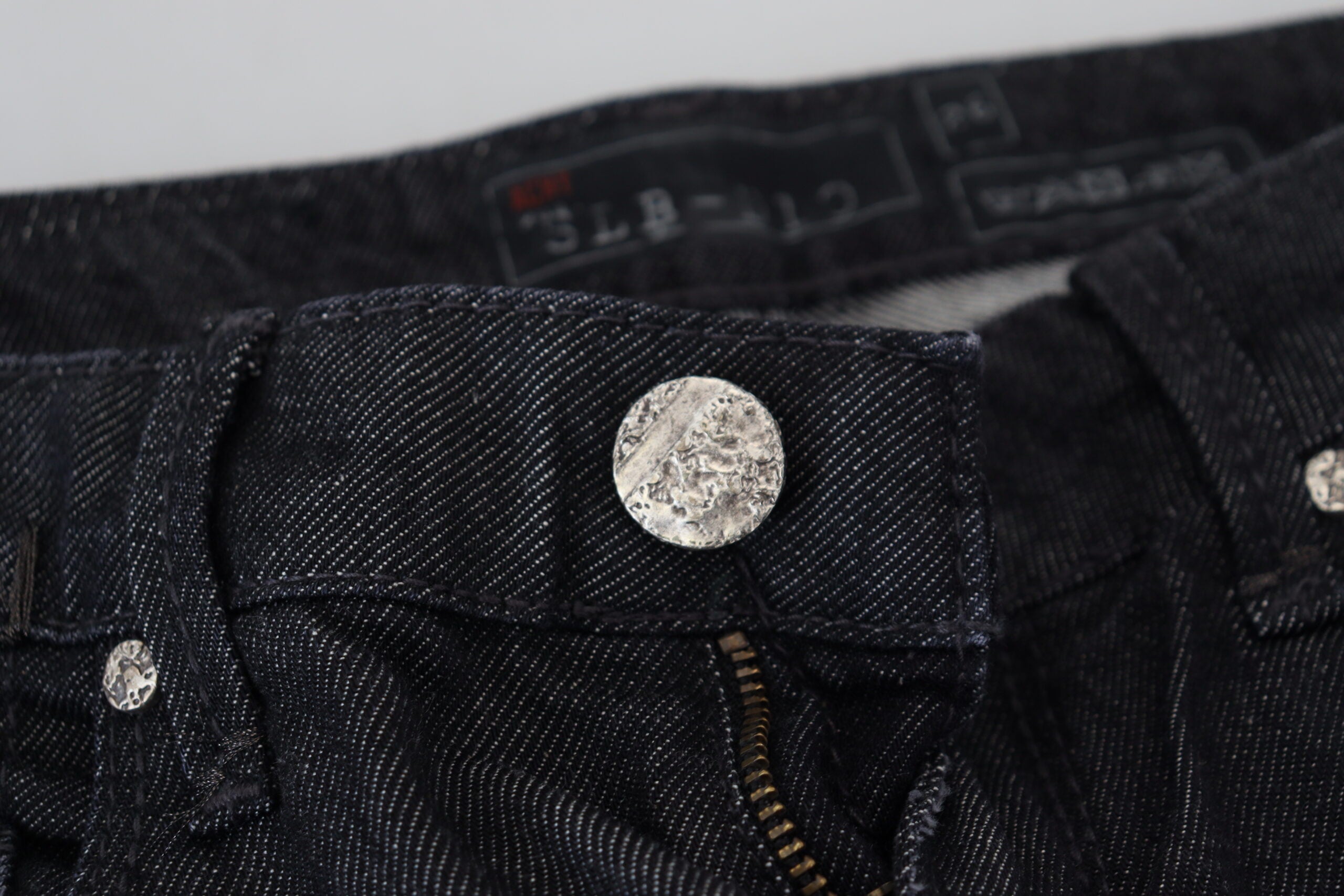 Black Cotton Low Waist Slim Fit Women Casual Denim Jeans - ventzia