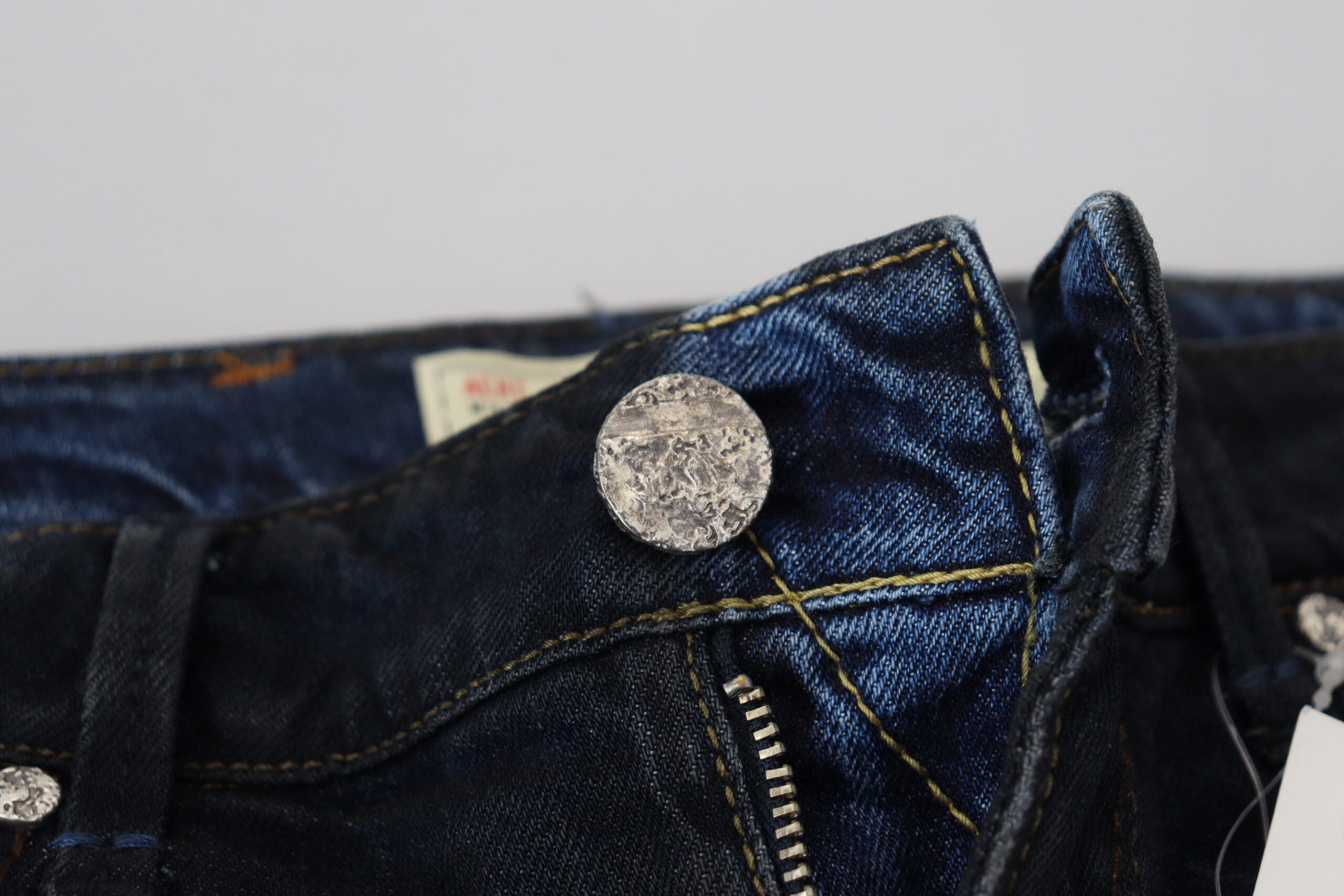 Blue Cotton Low Waist Slim Fit Women Casual Jeans - ventzia