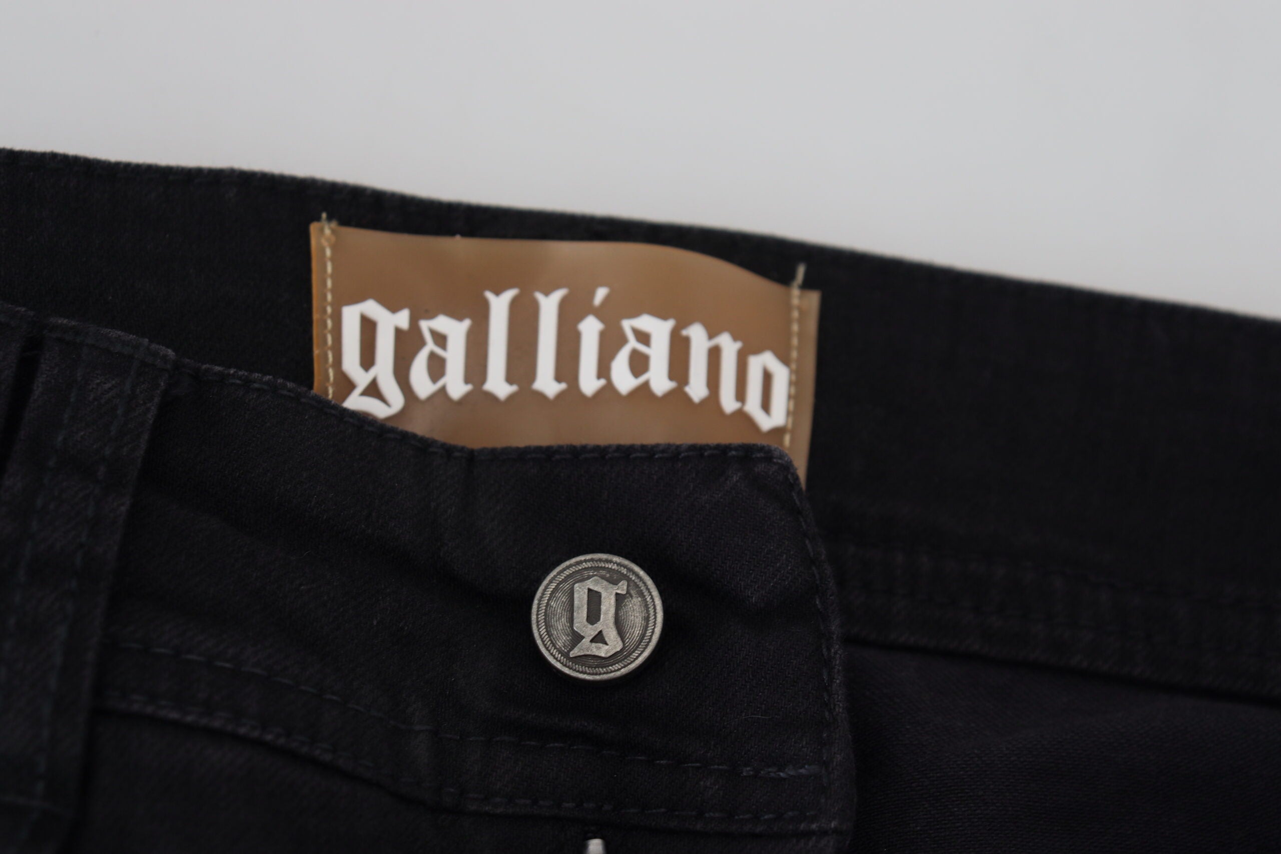 Black Cotton Mid Waist Skinny Slim Fit Denim Jeans - ventzia