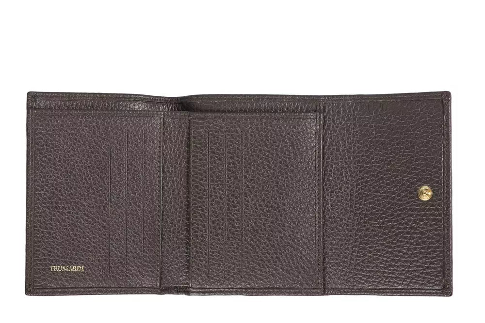 Brown Leather Women Wallet - ventzia