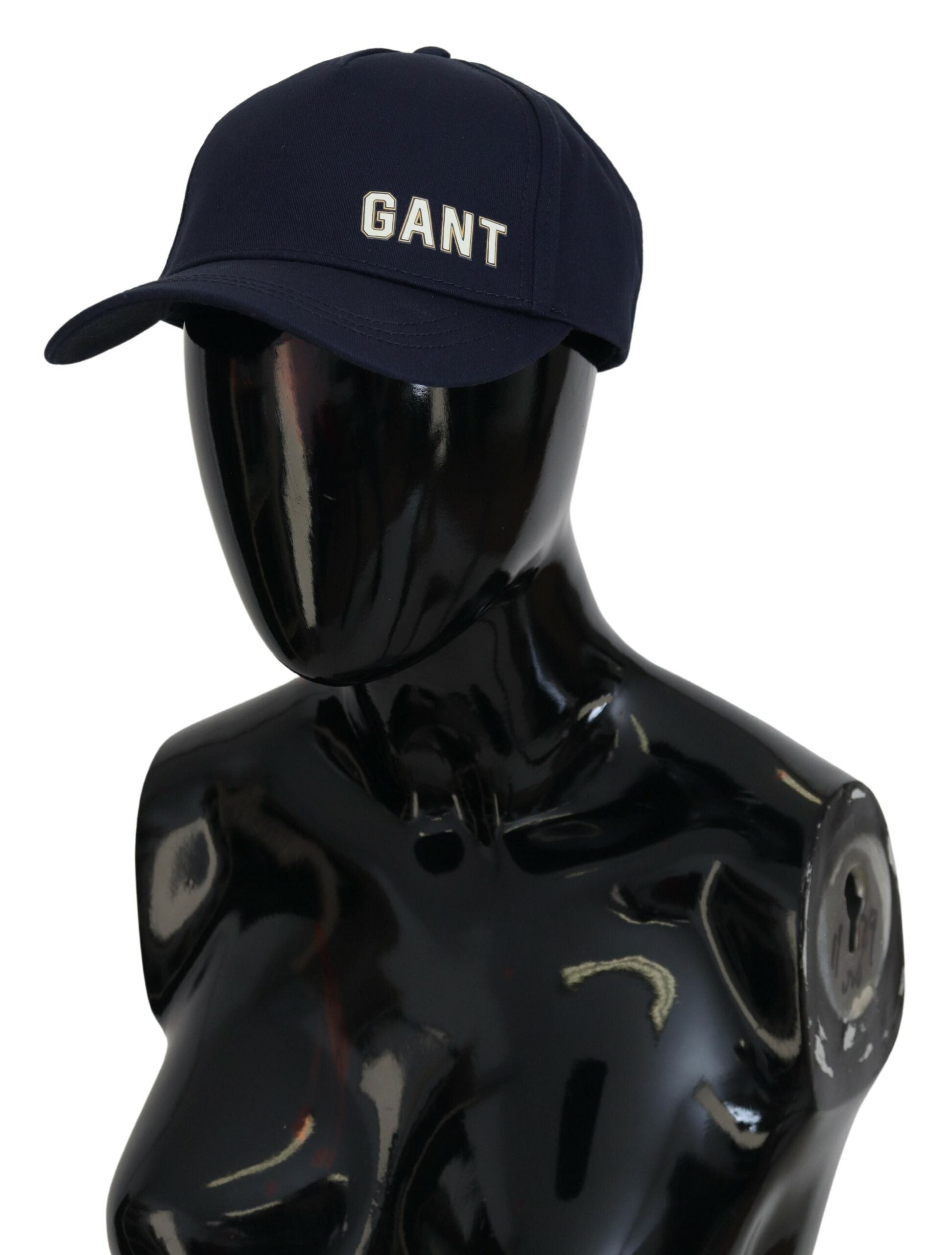 Blue Cotton Logo Print Baseball Cap Casual Hat - ventzia