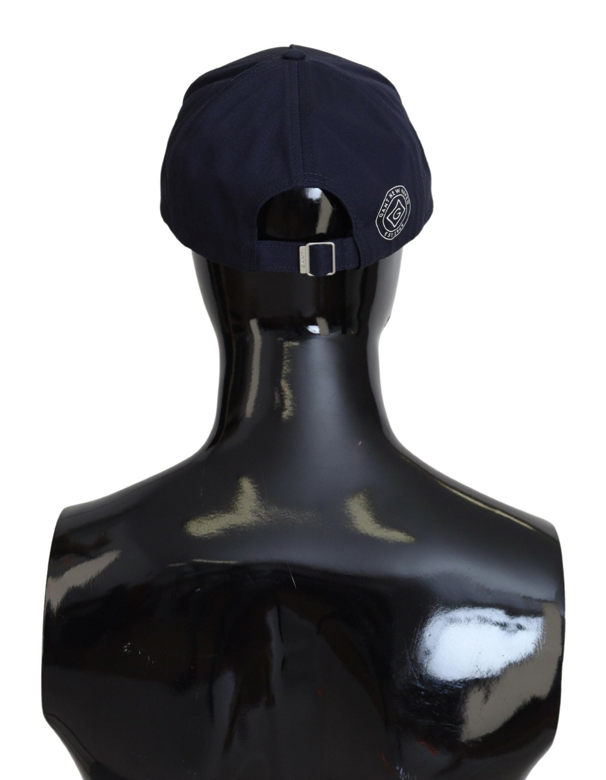 Blue Cotton Logo Print Baseball Cap Casual Hat - ventzia