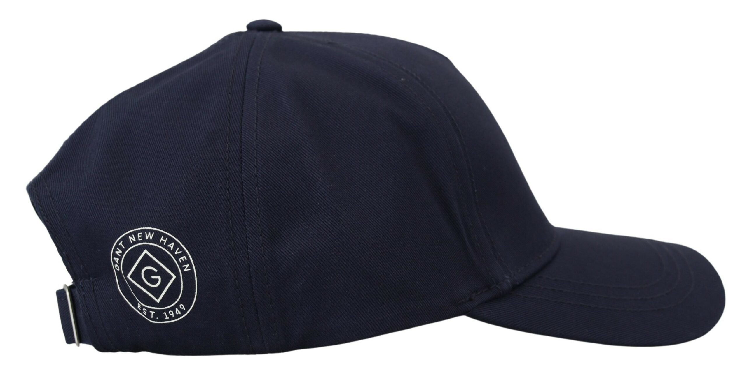 Blue Cotton Logo Print Baseball Cap Casual Hat - ventzia