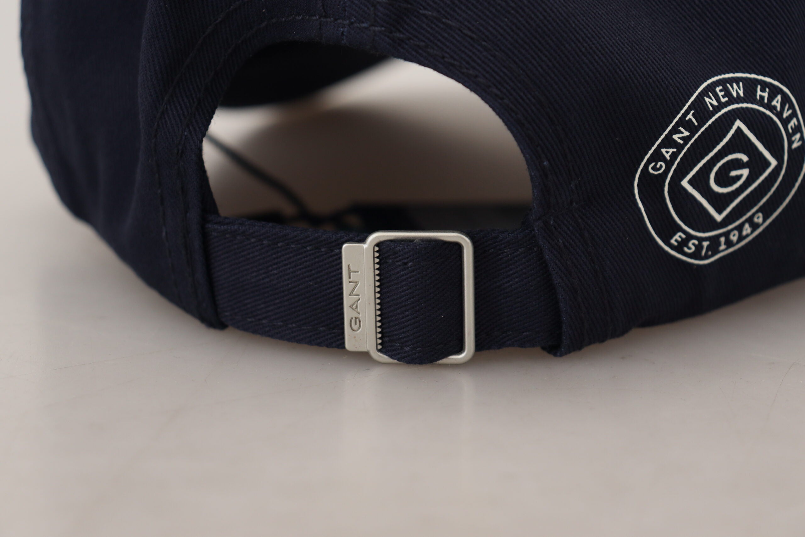 Blue Cotton Logo Print Baseball Cap Casual Hat - ventzia
