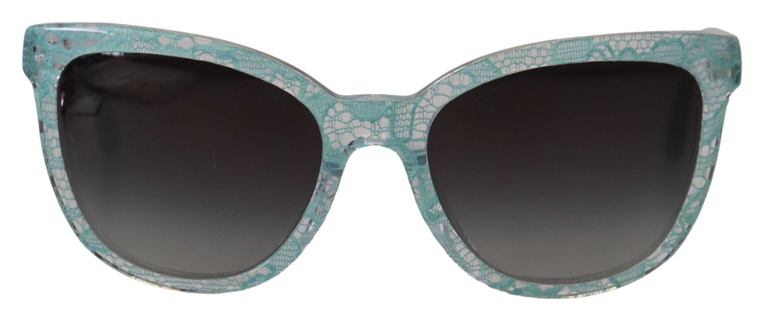 Blue DG4190 Lace Crystal Acetate Butterfly Sunglasses - ventzia