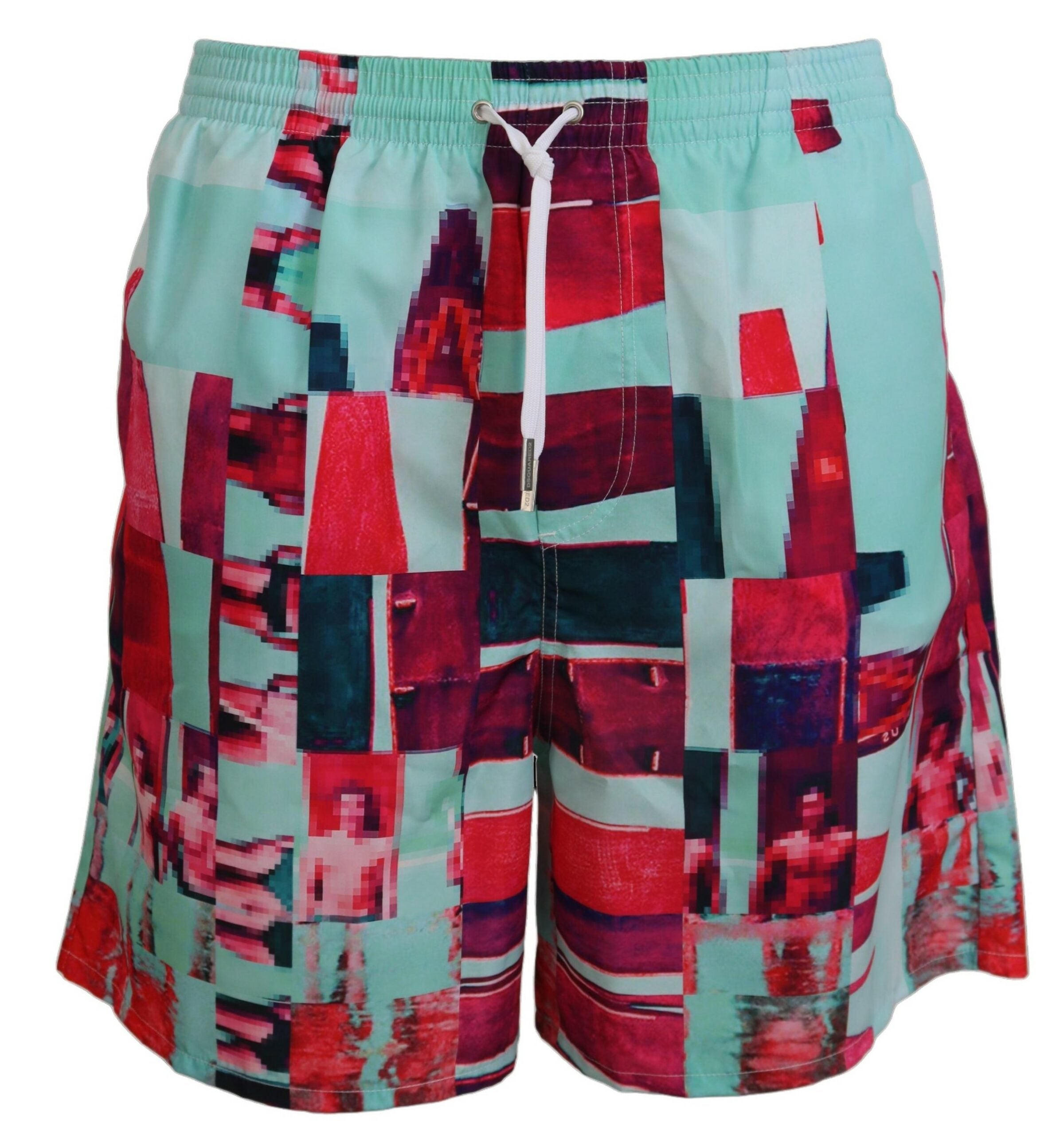 Multicolor Printed Beachwear Shorts Swimwear - ventzia