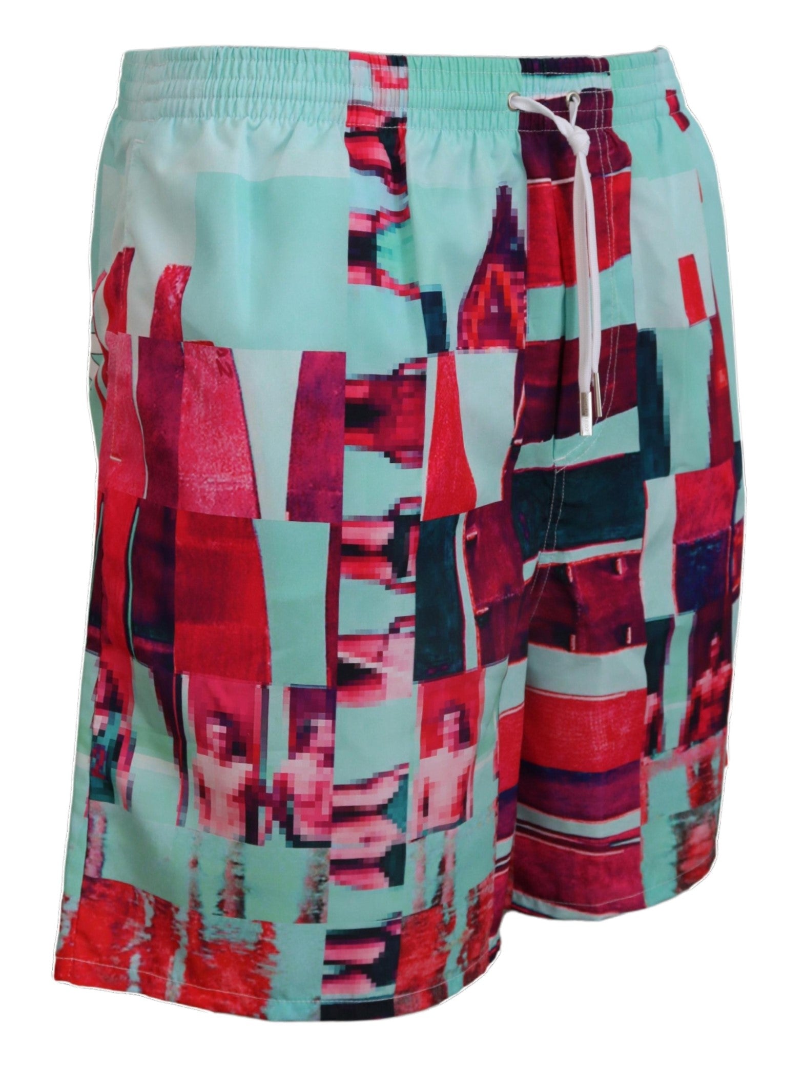 Multicolor Printed Beachwear Shorts Swimwear - ventzia