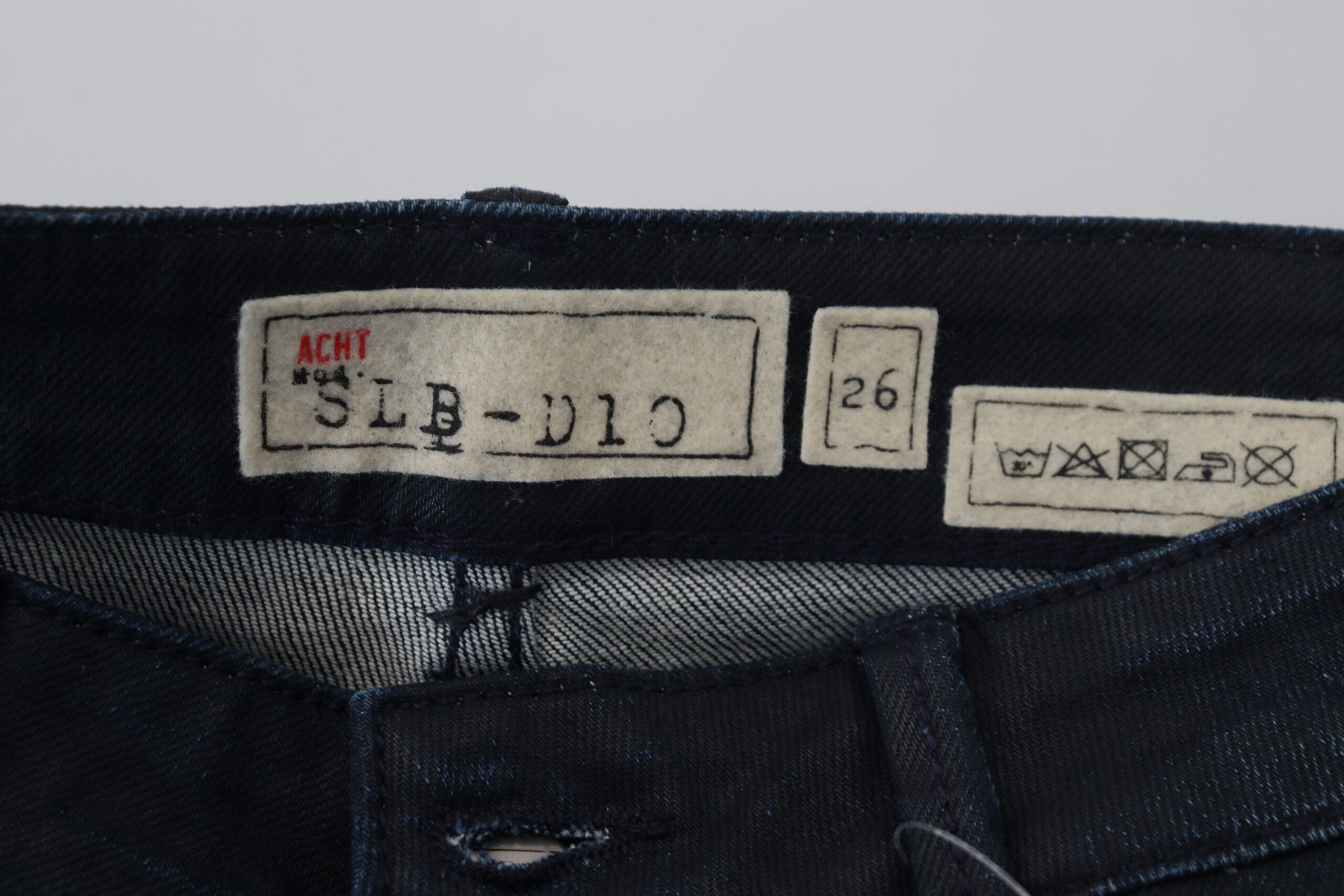 Blue Low Waist Slim Fit Women Denim Jeans - ventzia