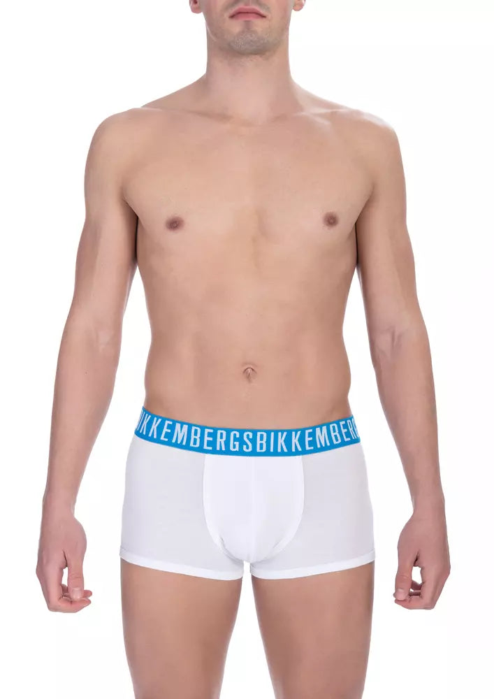 White Cotton Men's Trunk - ventzia