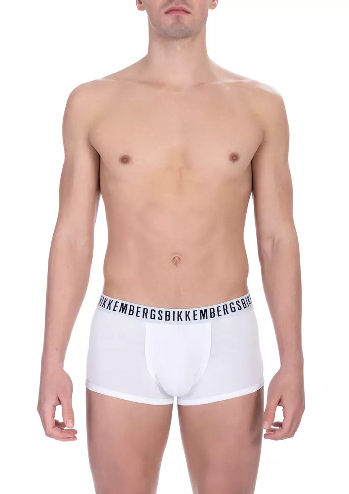 White Cotton Men Underwear Trunk Duo - ventzia