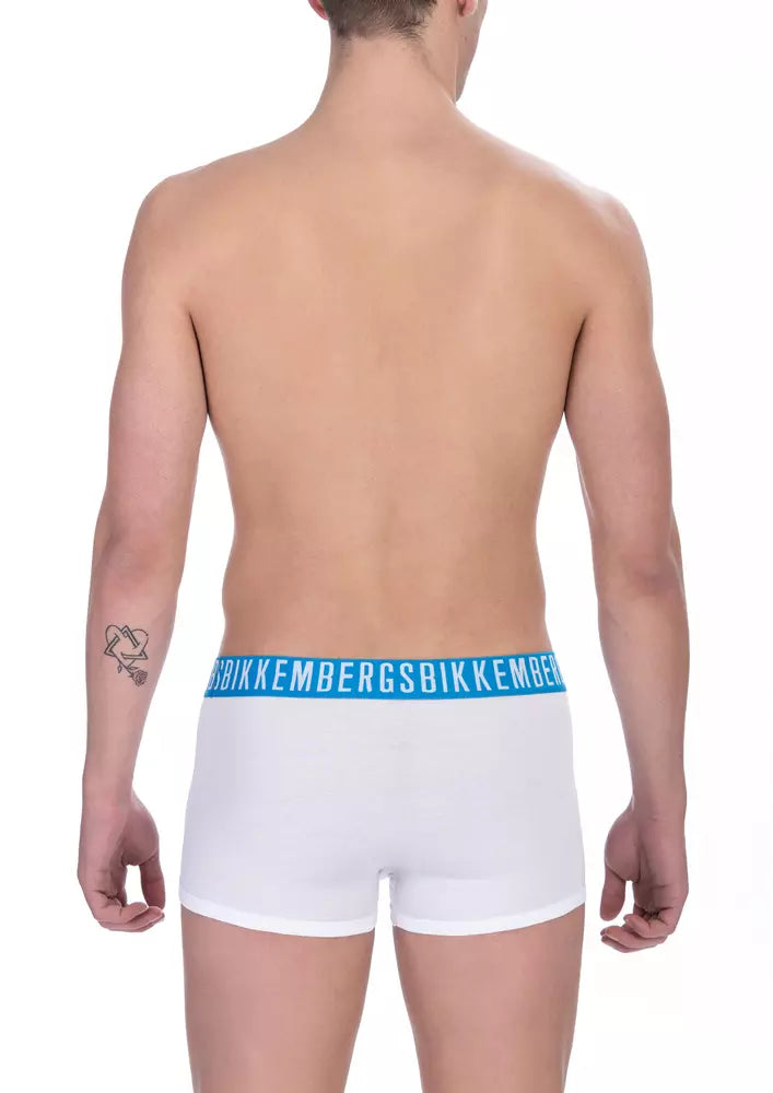 White Cotton Men's Trunk - ventzia