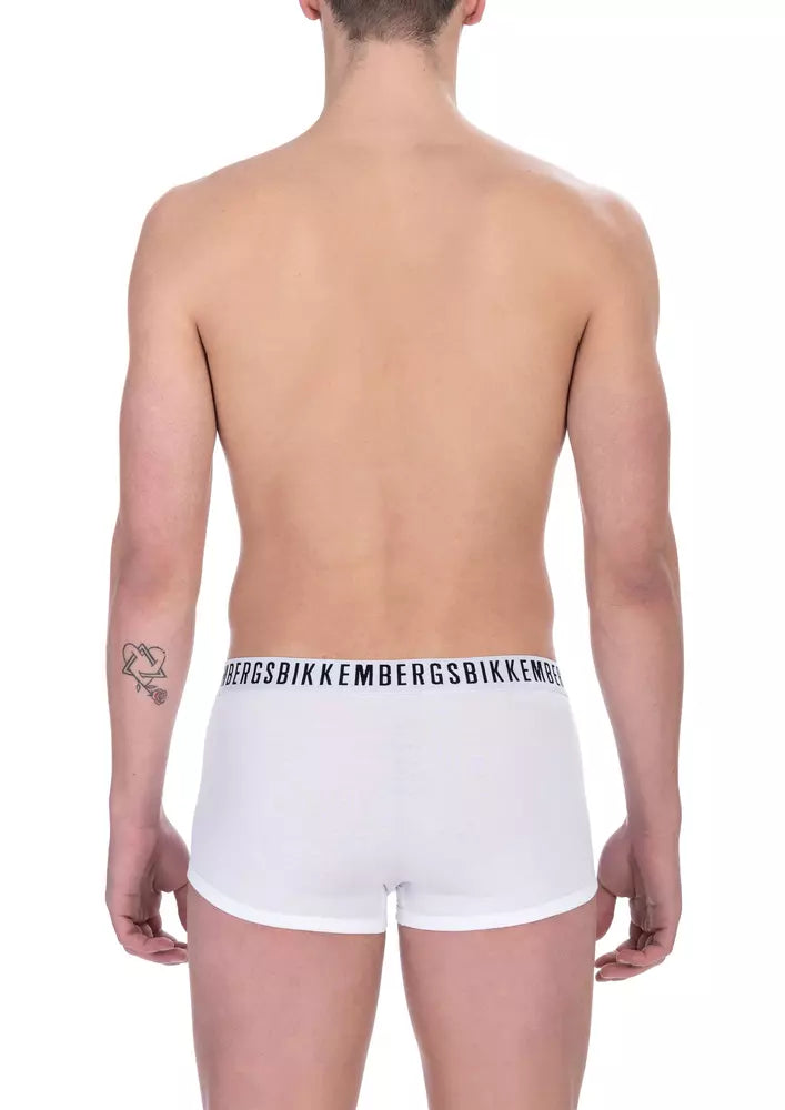 White Cotton Men Underwear Trunk Duo - ventzia