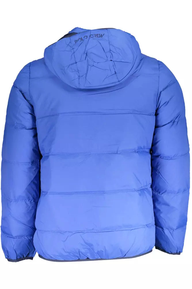 Elite Blue Jacket with Detachable Hood - ventzia