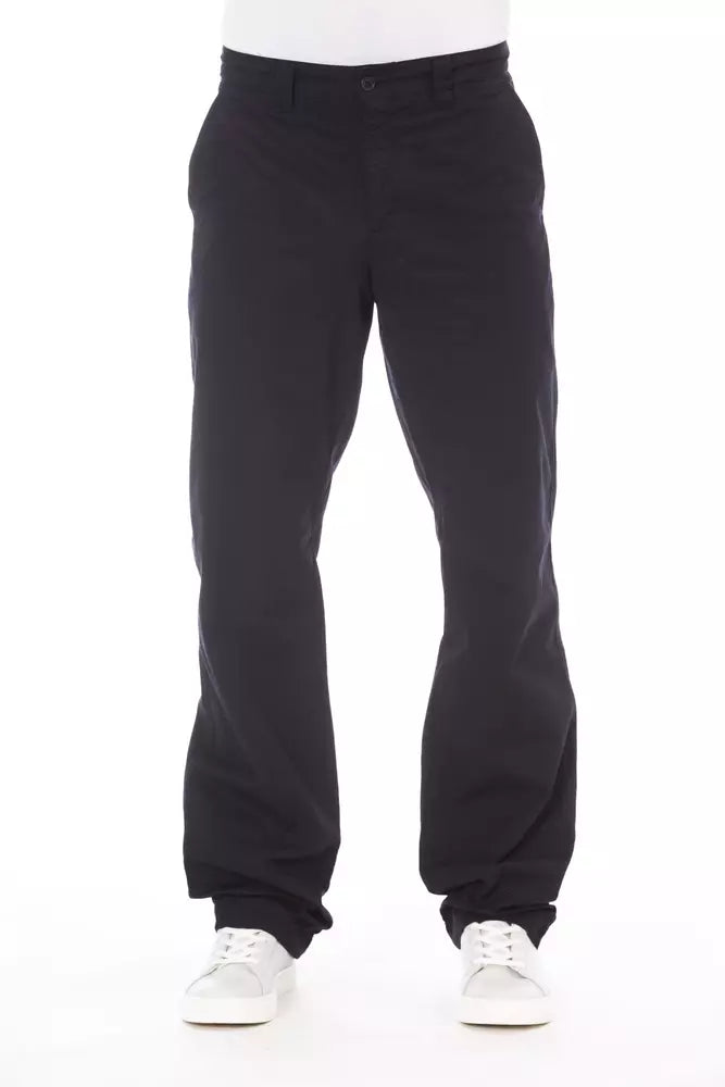 Blue Cotton Men's Pant - ventzia