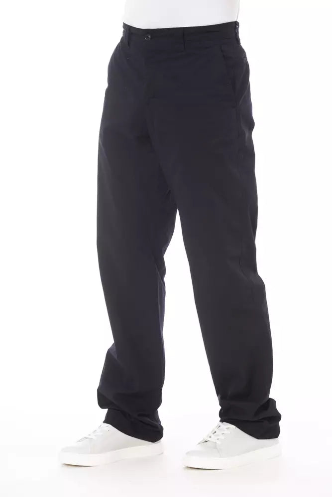 Blue Cotton Men's Pant - ventzia