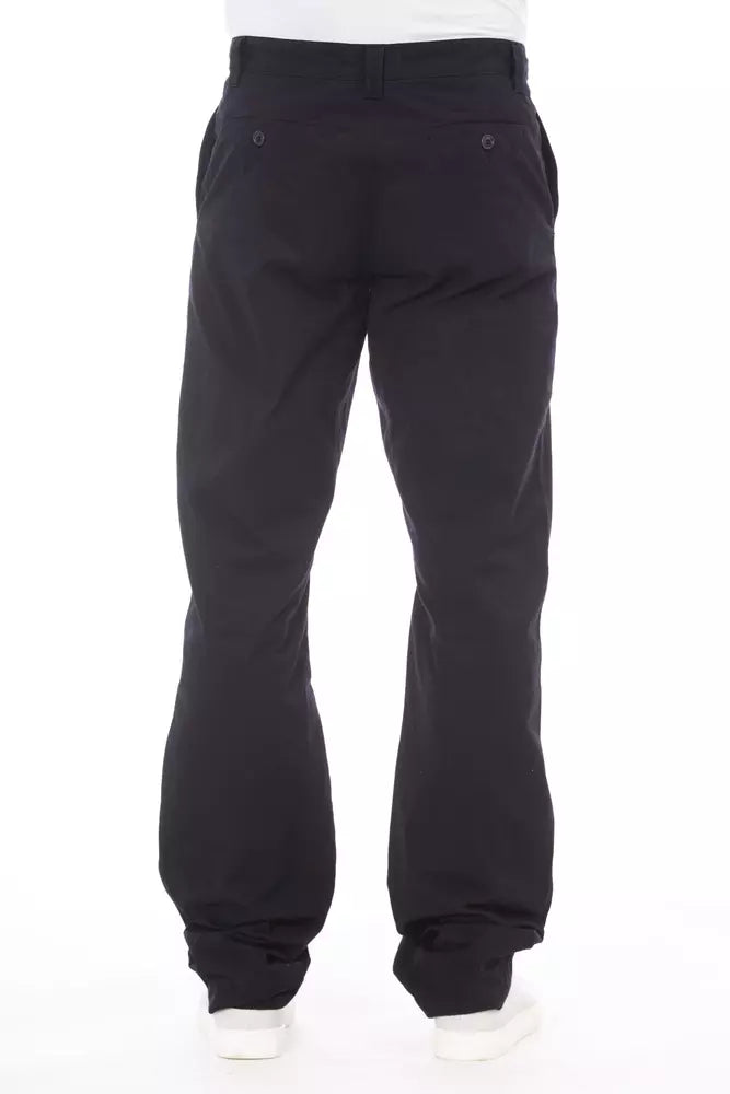 Blue Cotton Men's Pant - ventzia
