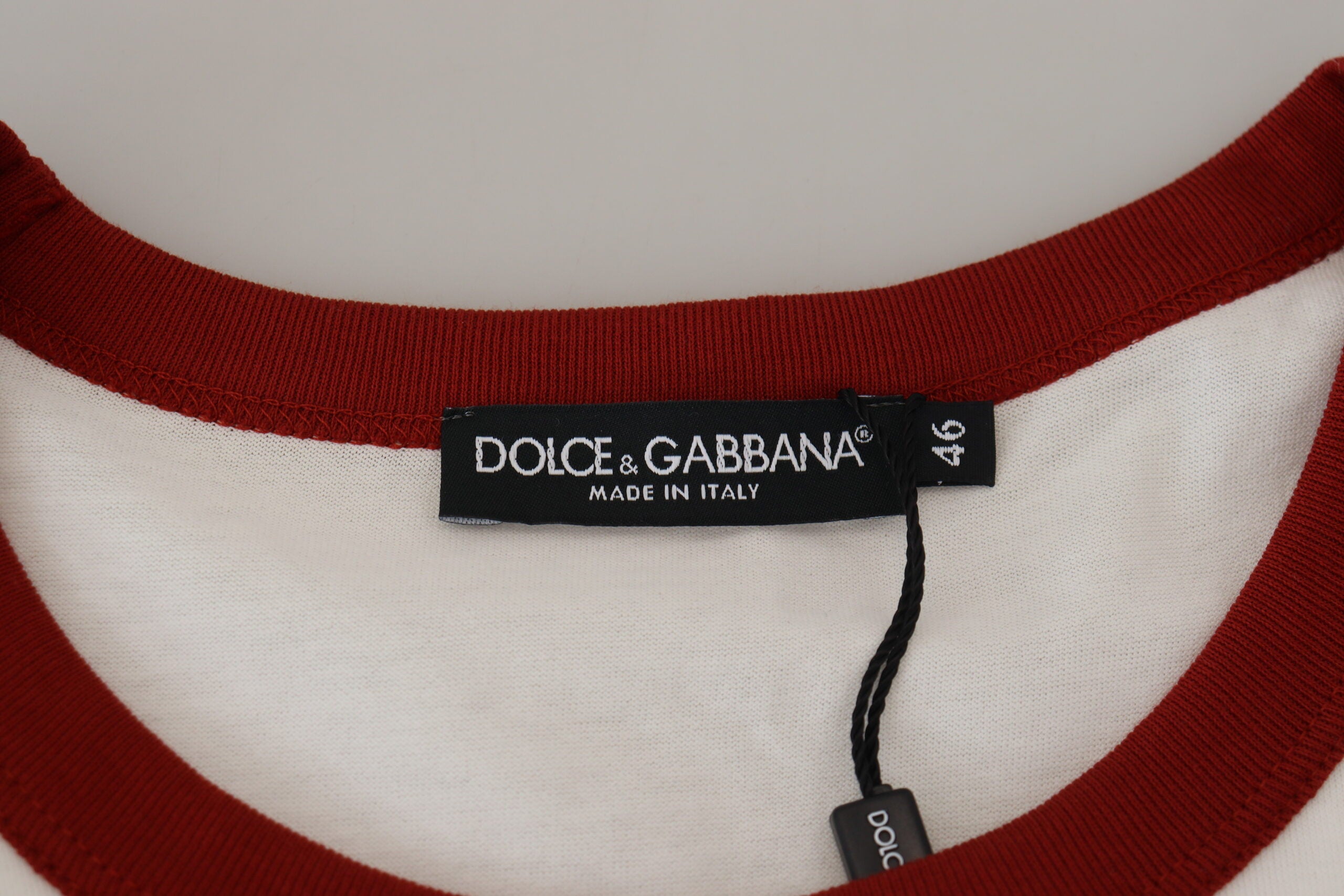 Cotton White Logo Print Crewneck T-shirt - ventzia