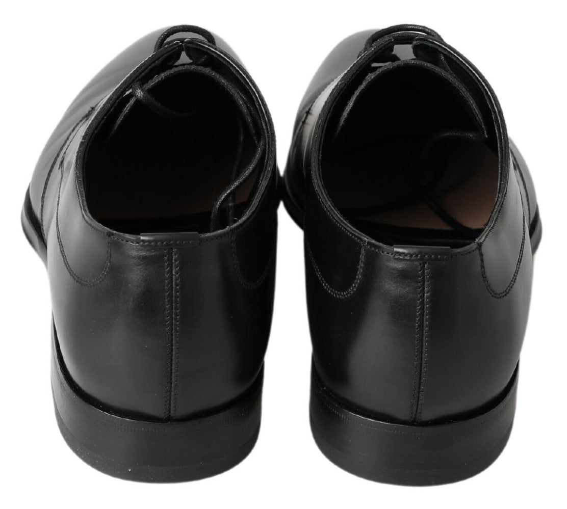 Black Derby Formal Dress Shoes - ventzia