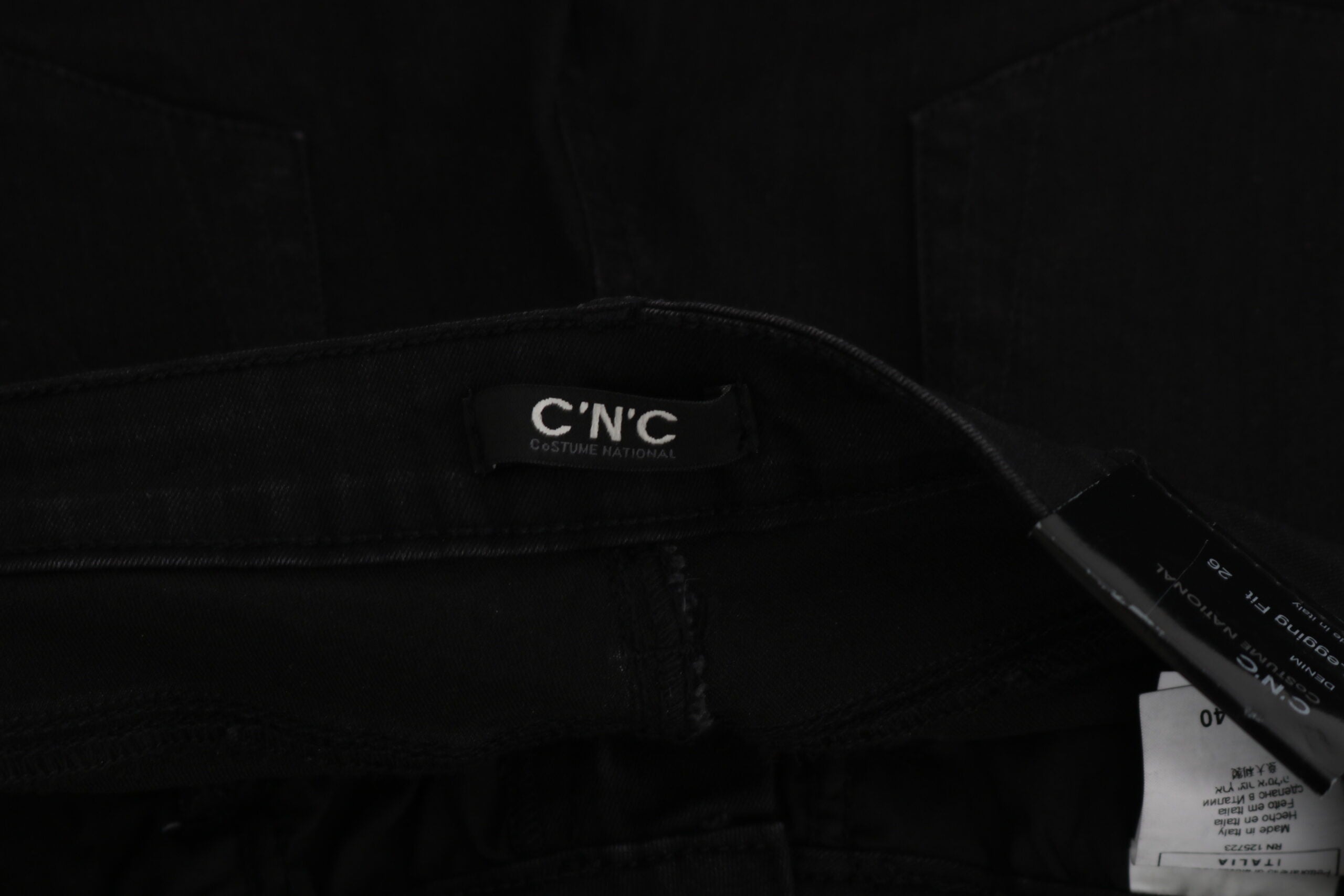 Black Embellished Mid Waist Skinny Denim Jeans - ventzia