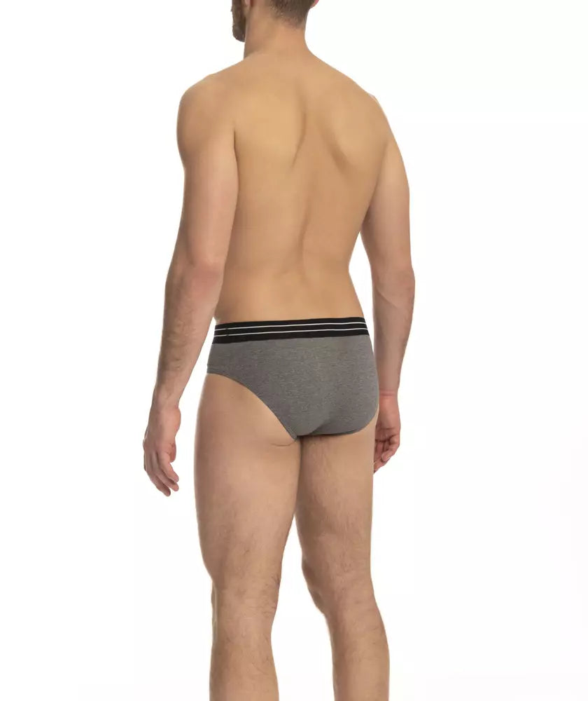 Gray Cotton Men's Underwear Pack - ventzia