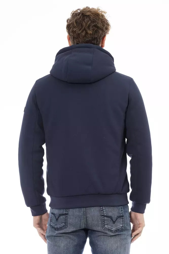 Blue Polyester Men Jacket - ventzia