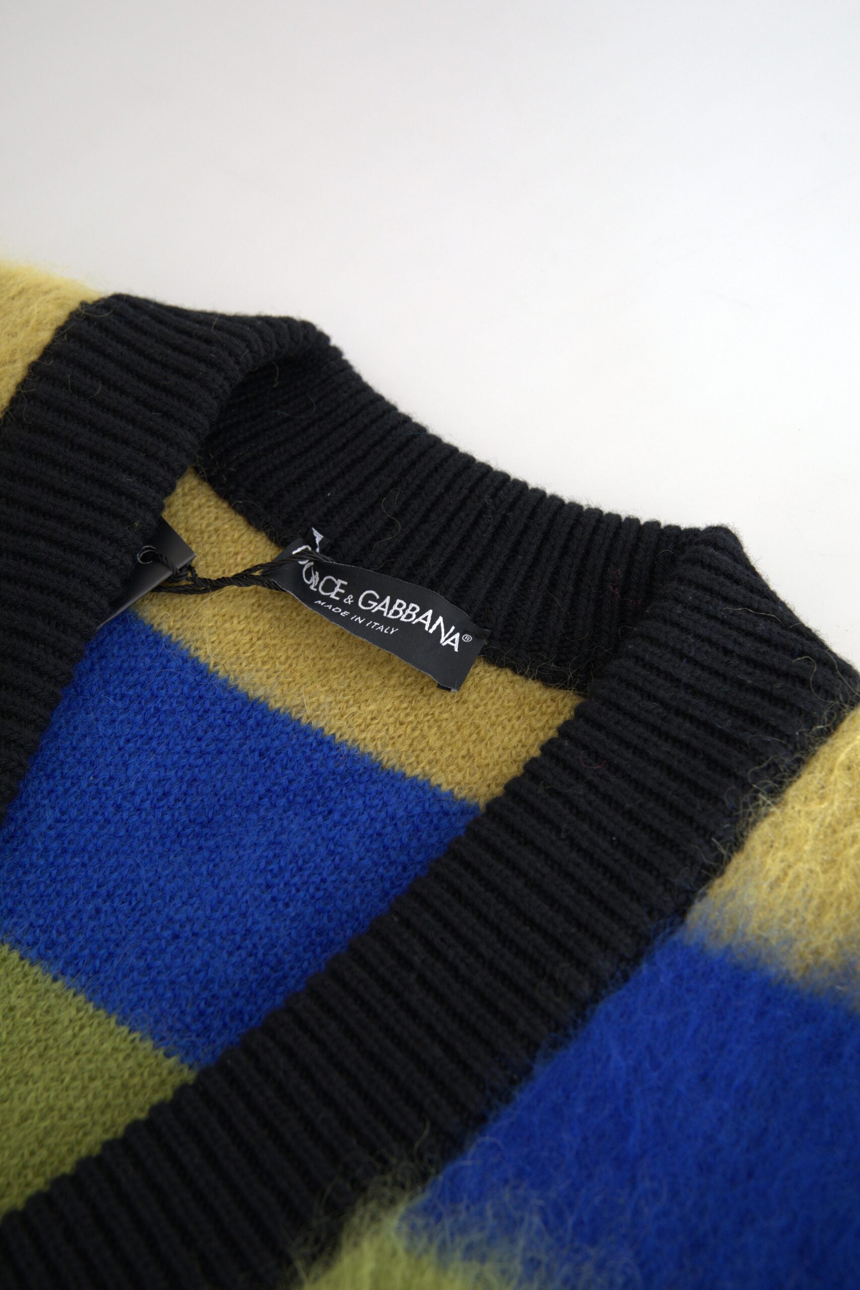 Multicolor Stripes V-neck Pullover Sweater