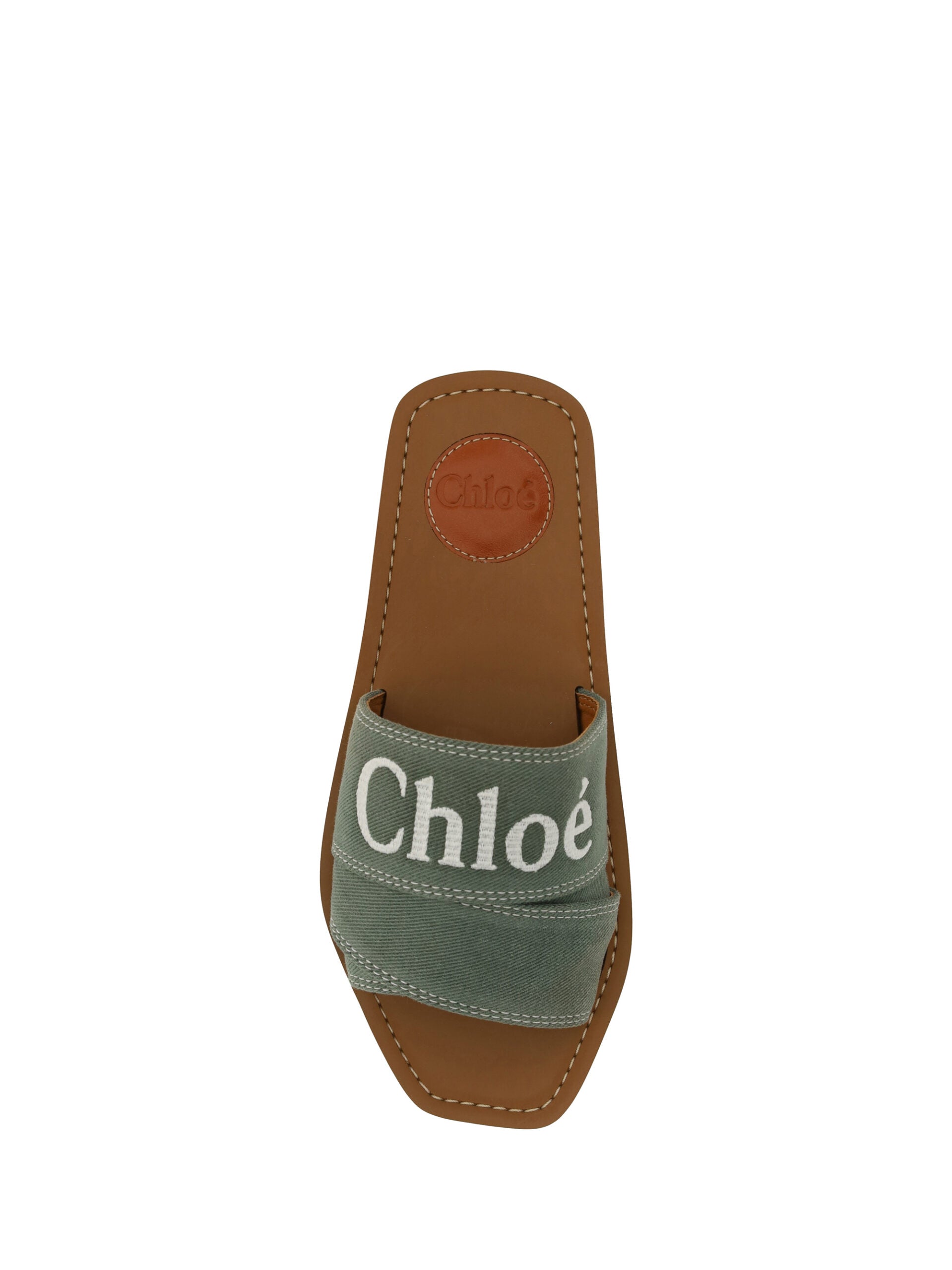 Elegant Forest Green Cotton Slides - ventzia