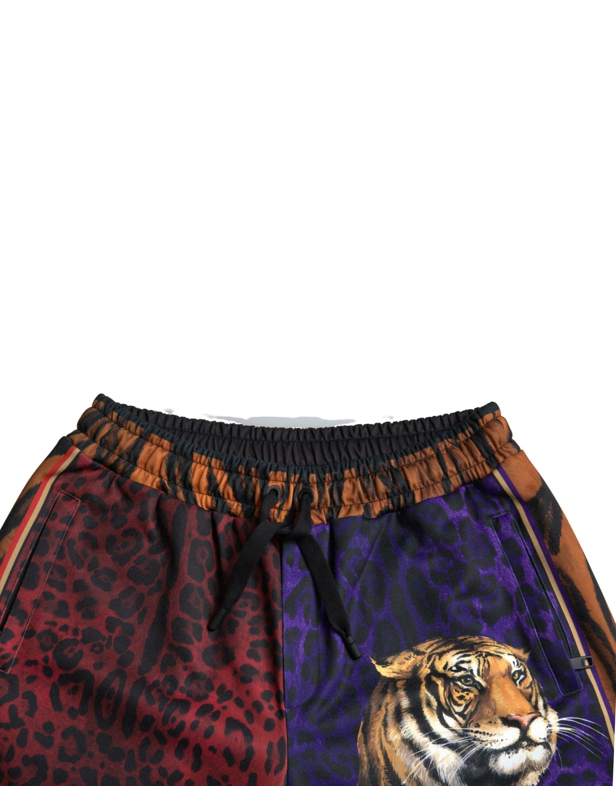 Multicolor Tiger Print Men Bermuda Shorts - ventzia