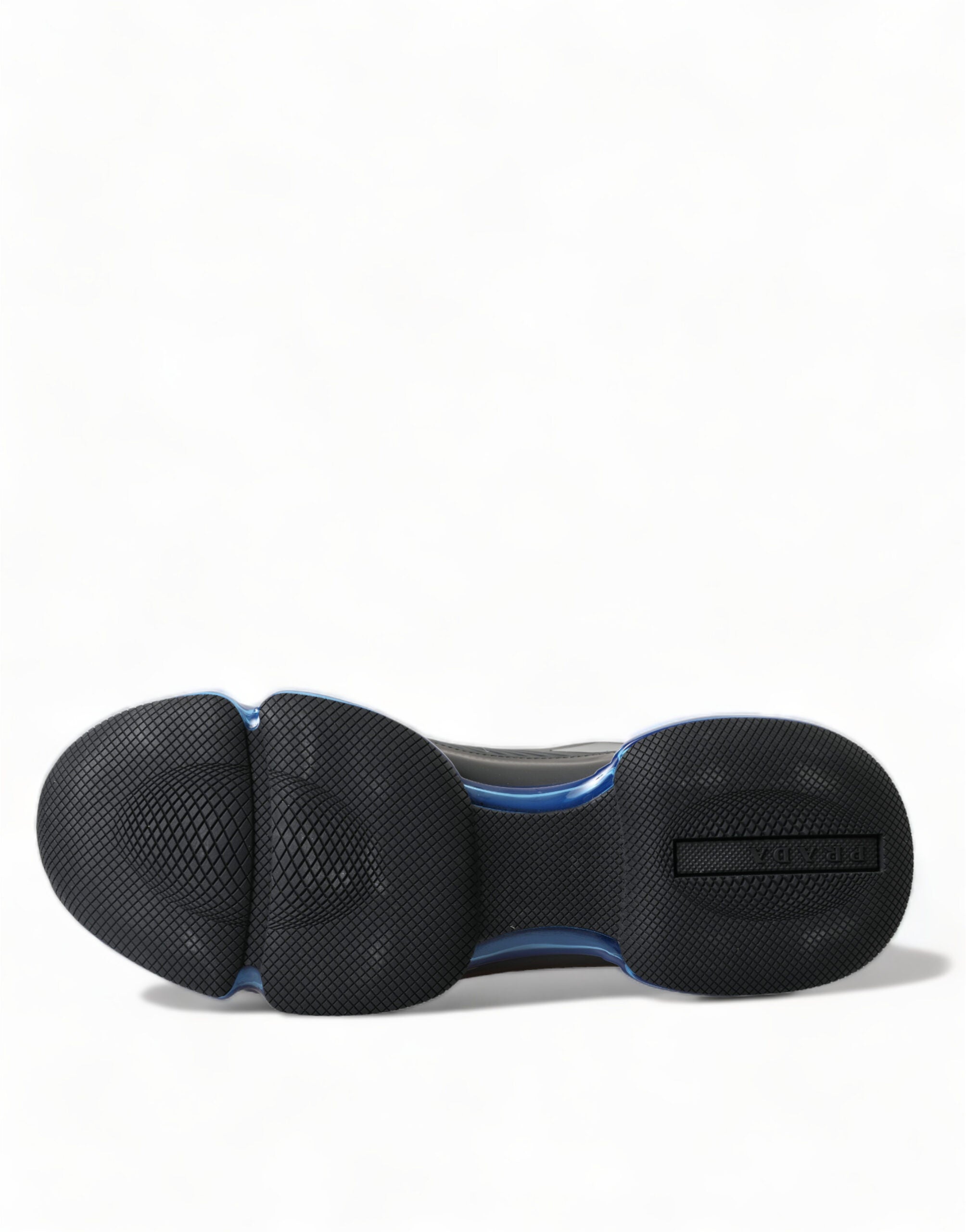 Black Blue Rubber Knit Slip On Low Top Sneakers Shoes - ventzia