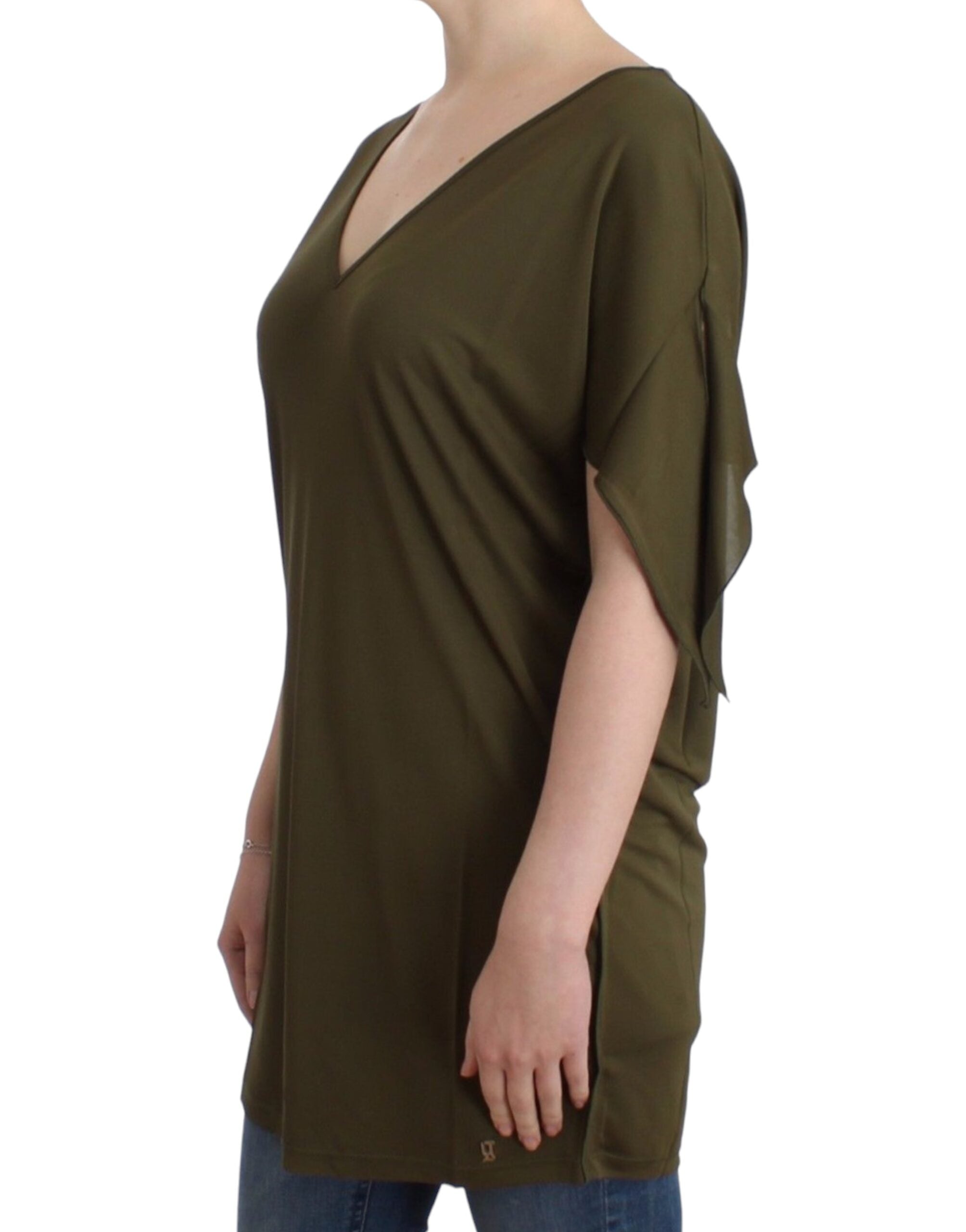 Emerald Elegance Rayon Blouse - ventzia