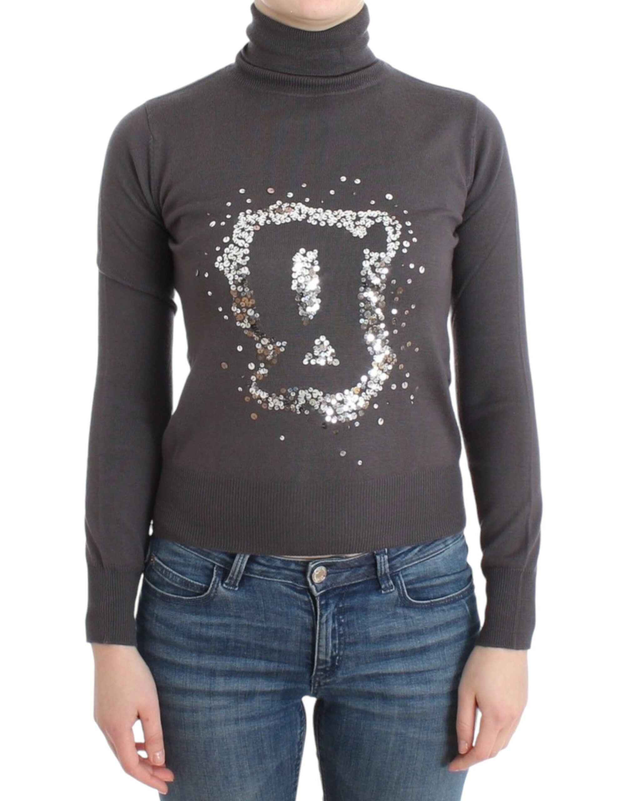 Elegant Virgin Wool Turtleneck Sweater - ventzia