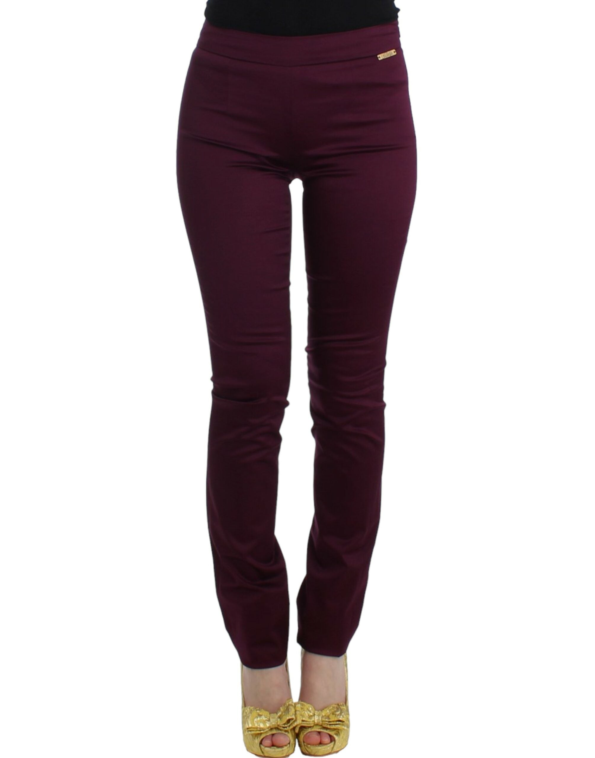 Elegant Purple Slim Pants - ventzia