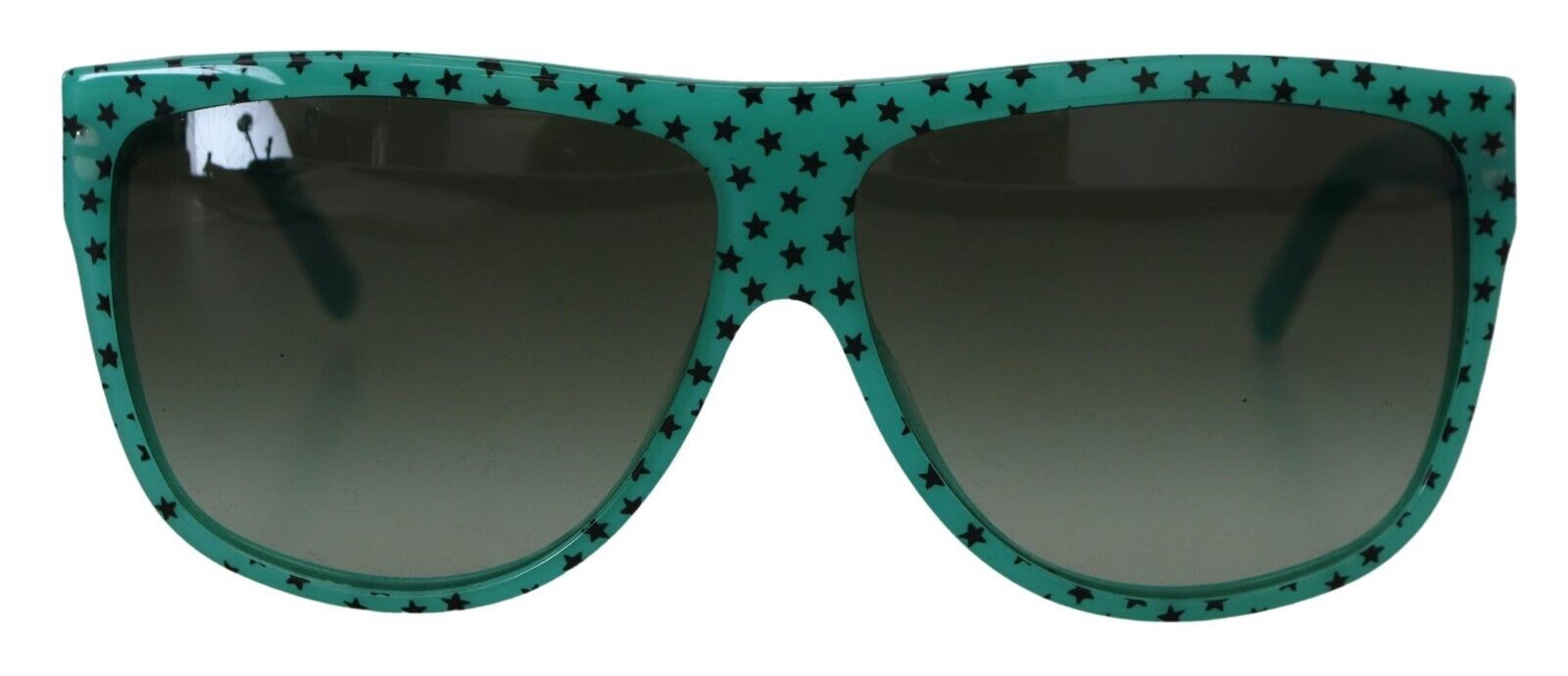 Green Stars Acetate Square Shades Sunglasses - ventzia