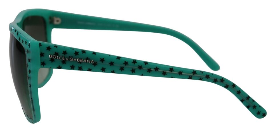 Green Stars Acetate Square Shades Sunglasses - ventzia