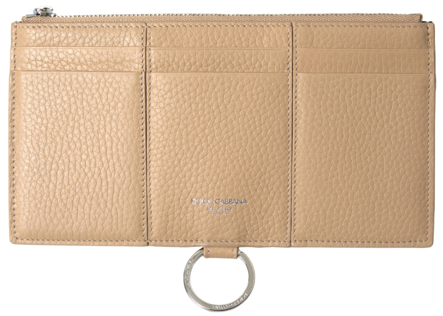 Beige Leather Shoulder Cardholder Shoulder Strap Wallet - ventzia