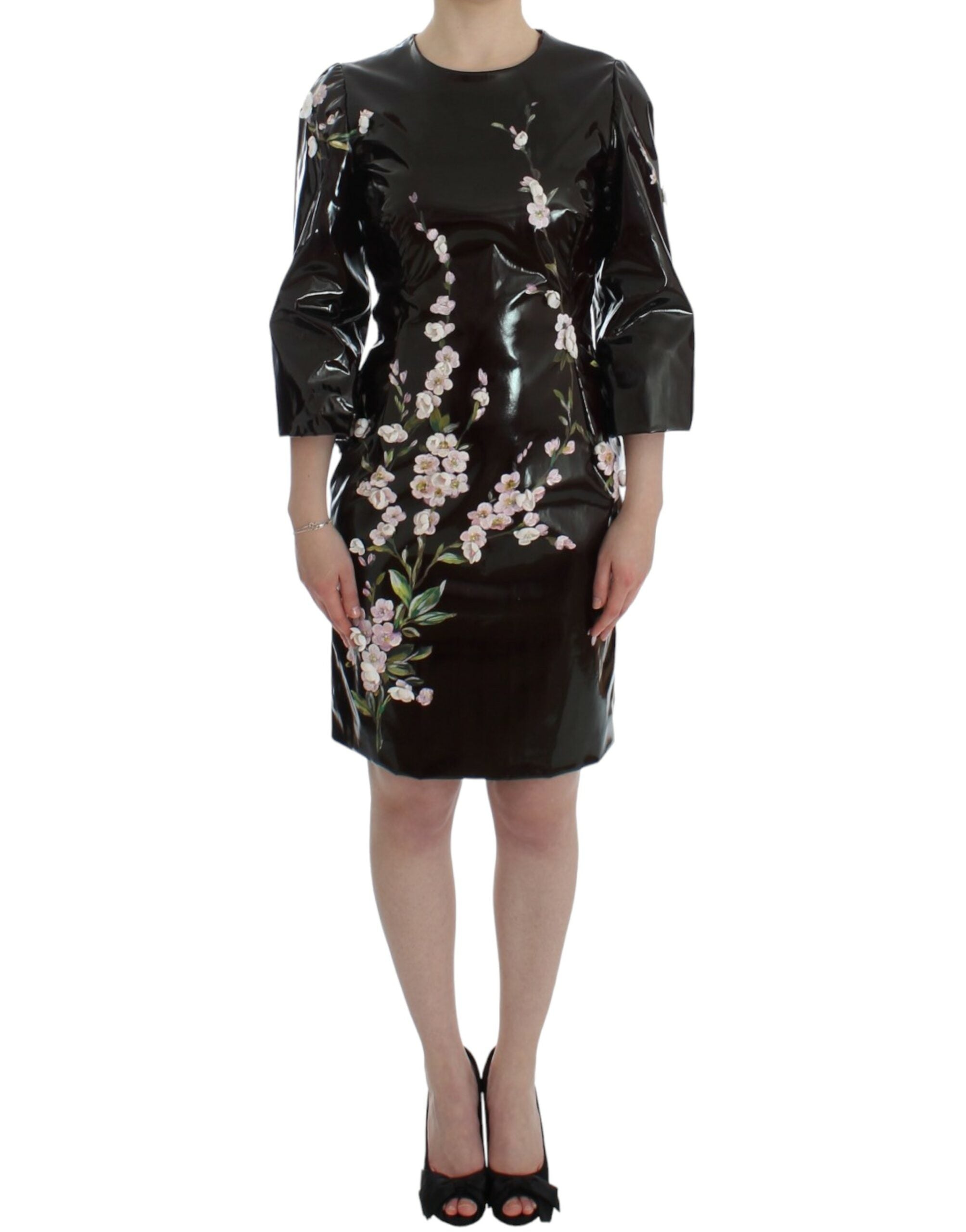 Elegant Floral Sheath Cocktail Dress - ventzia