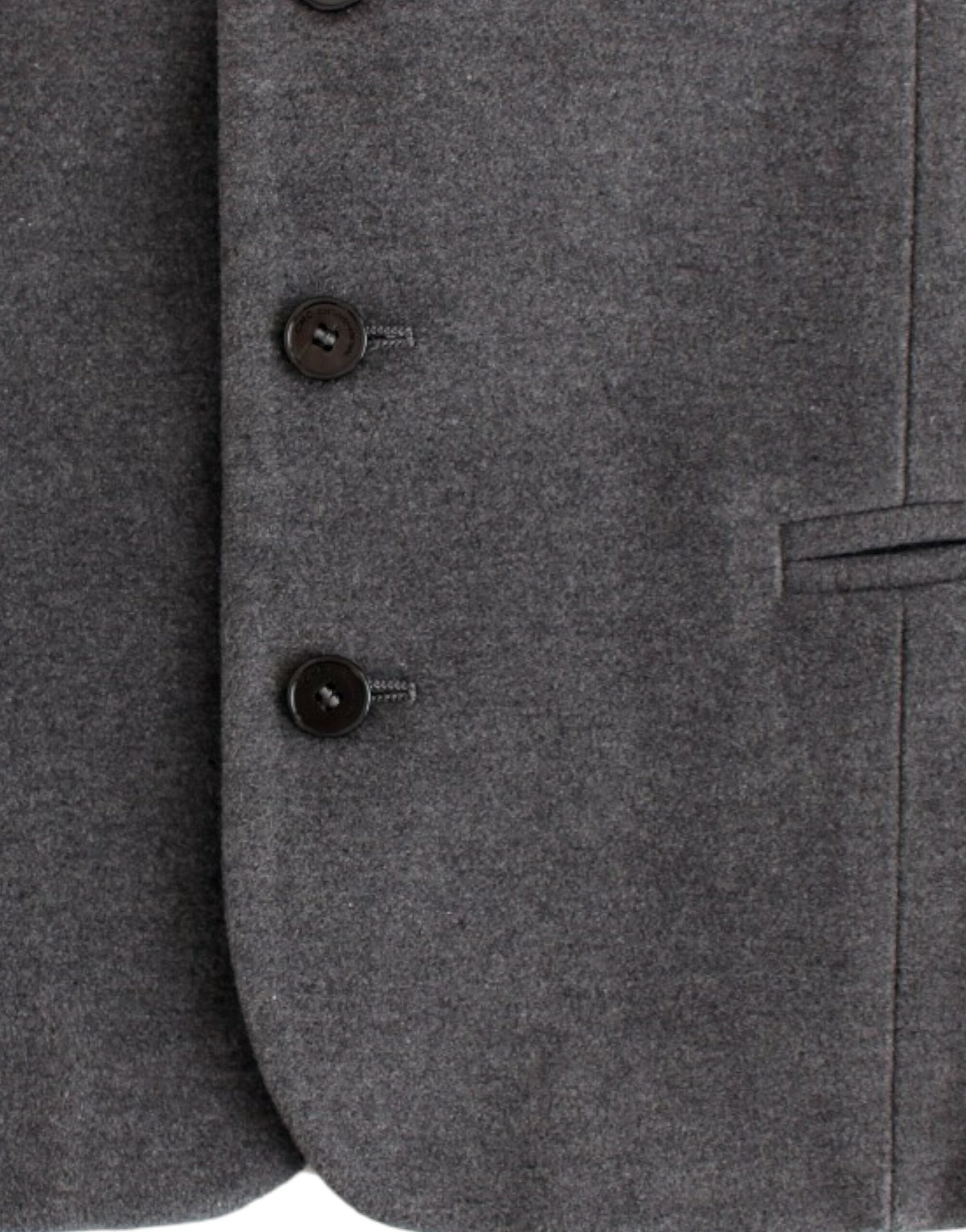 Chic Gray Casual Vest - ventzia