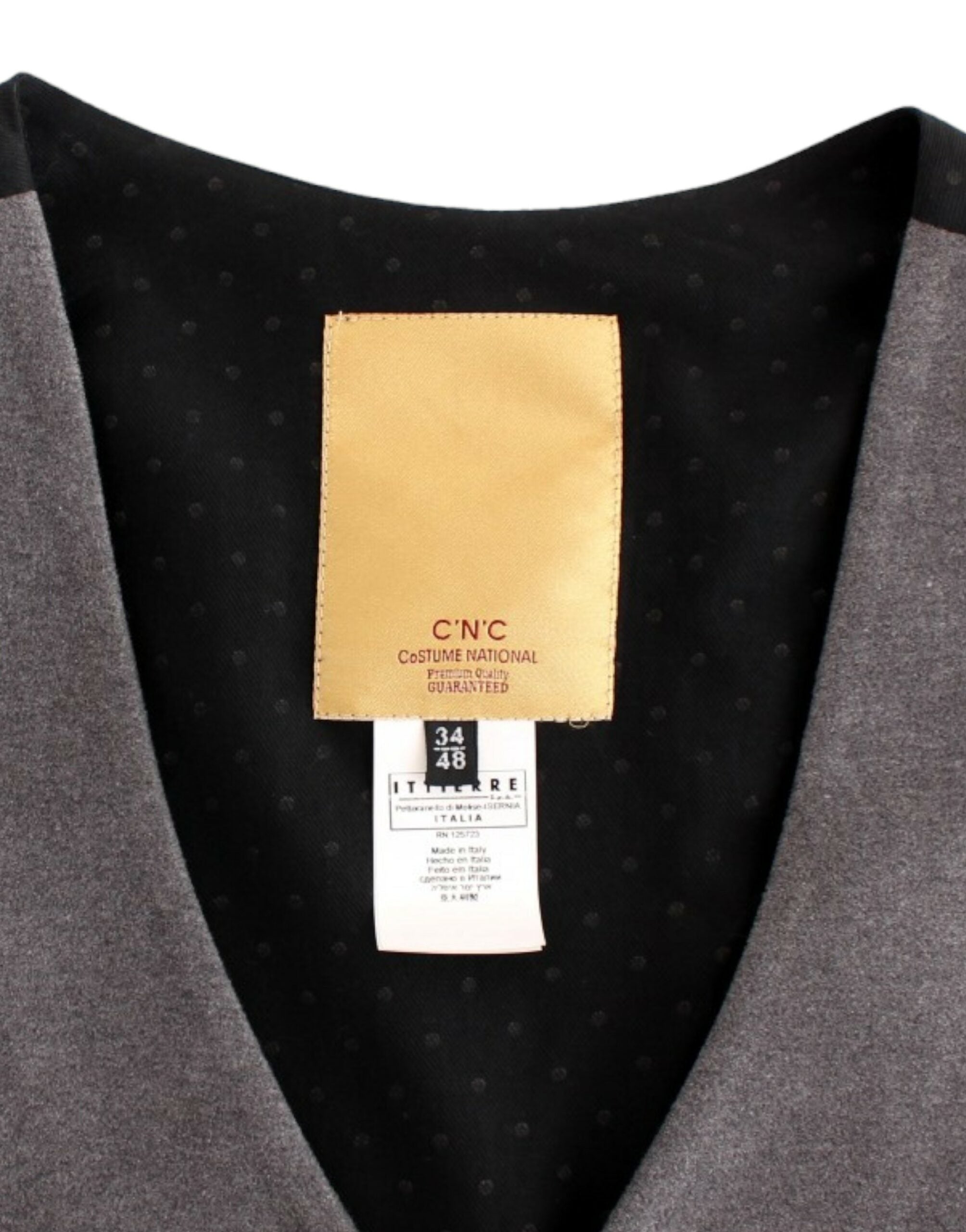 Chic Gray Casual Vest - ventzia