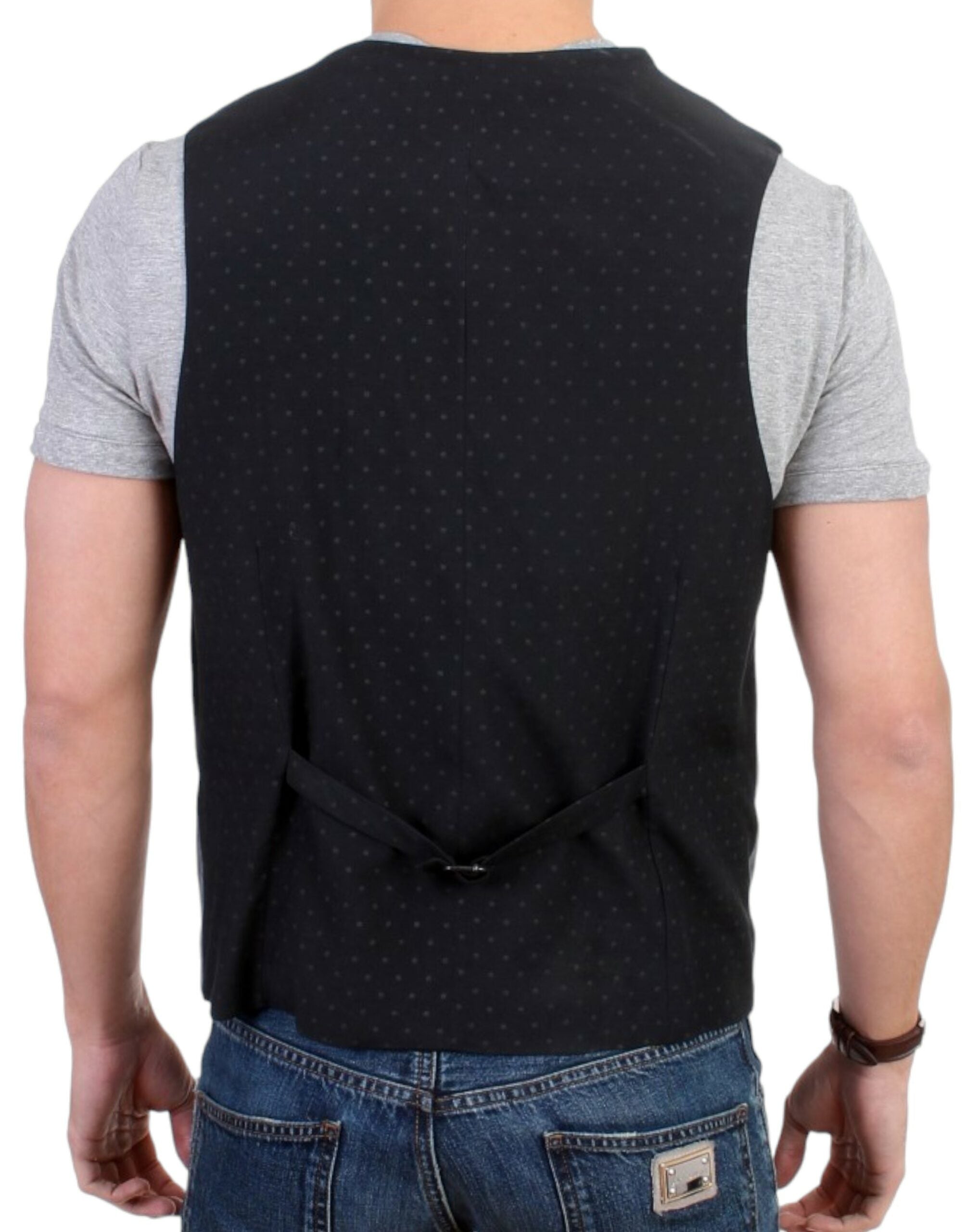 Chic Gray Casual Vest - ventzia