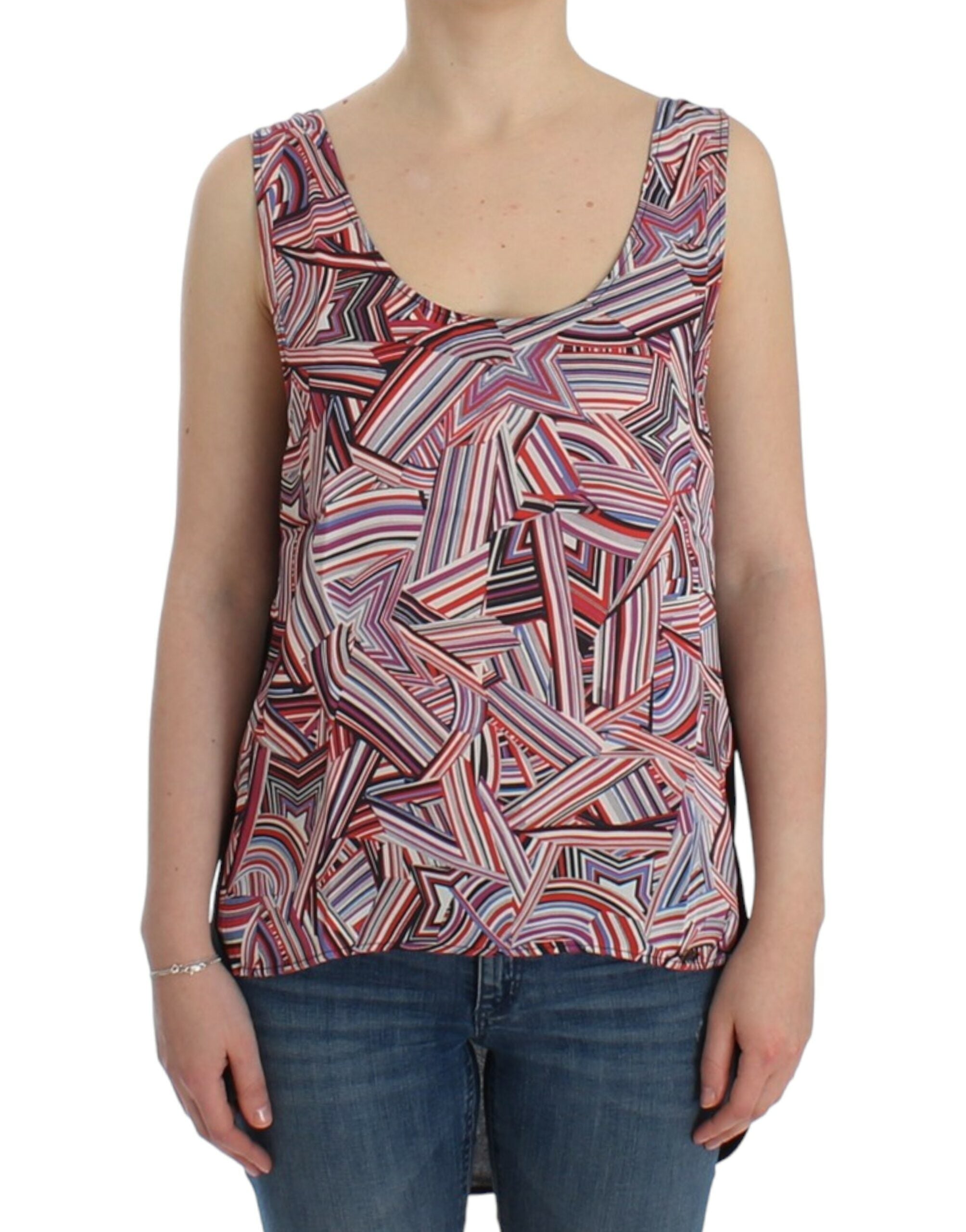 Chic Multicolor Sleeveless Top - ventzia