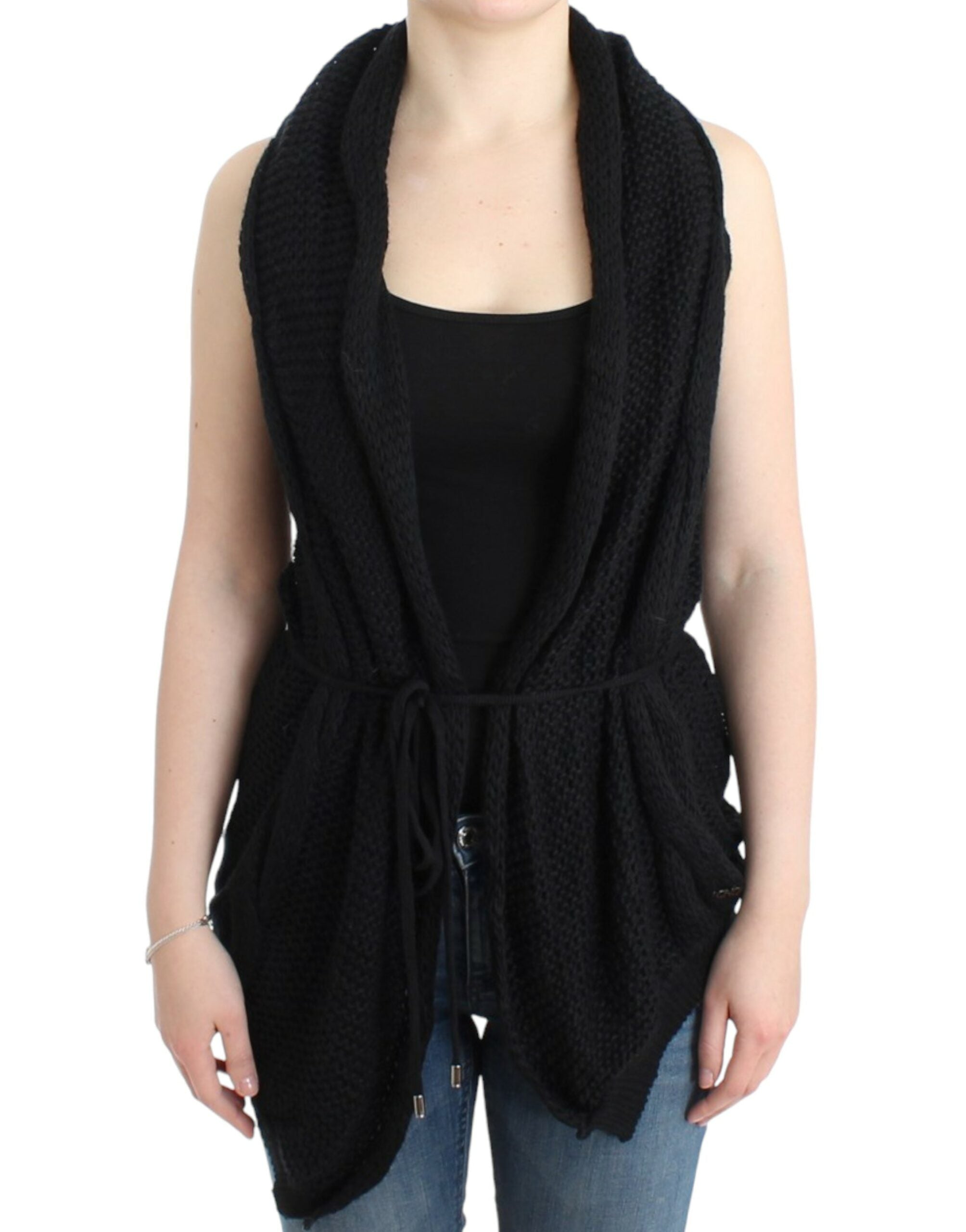 Chic Sleeveless Knitted Vest Cardigan - ventzia