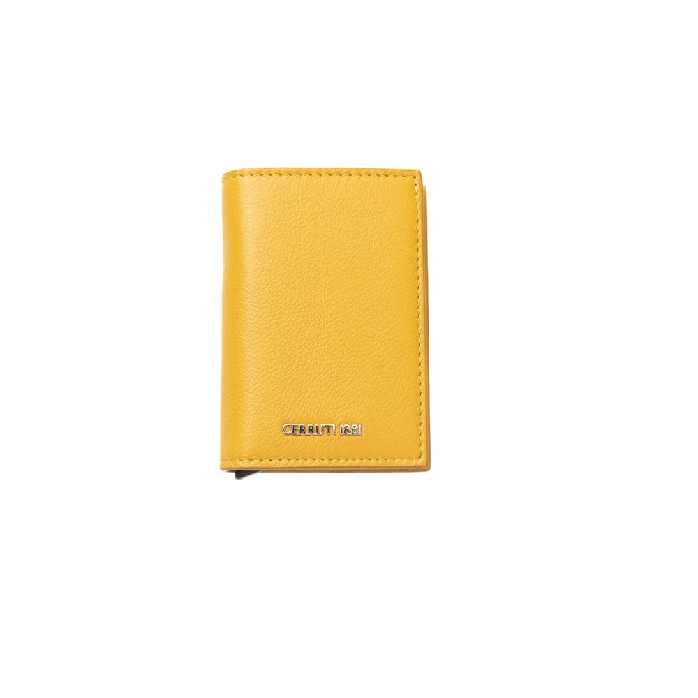 Yellow Calfskin Men Wallet - ventzia