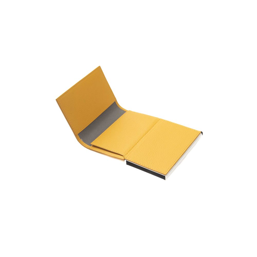 Yellow Calfskin Men Wallet - ventzia