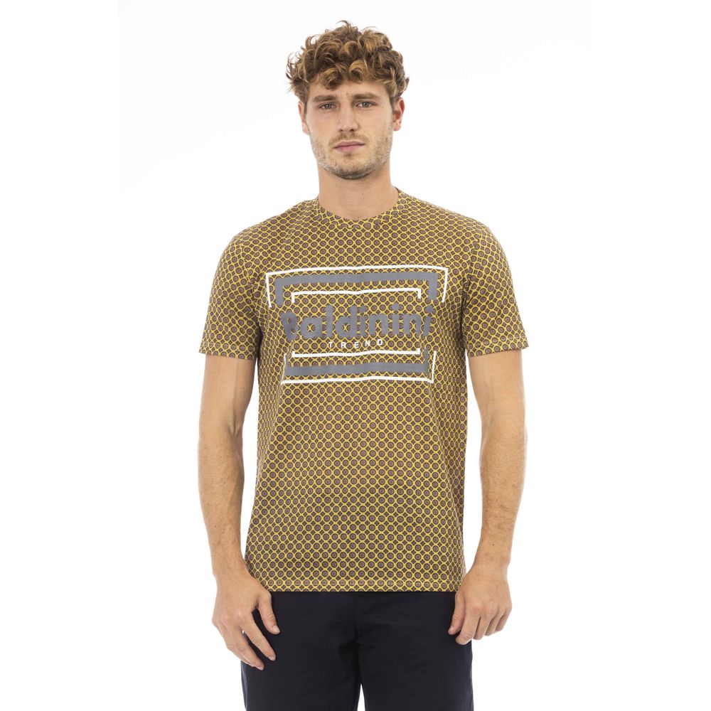 Gray Cotton Men T-Shirt - ventzia