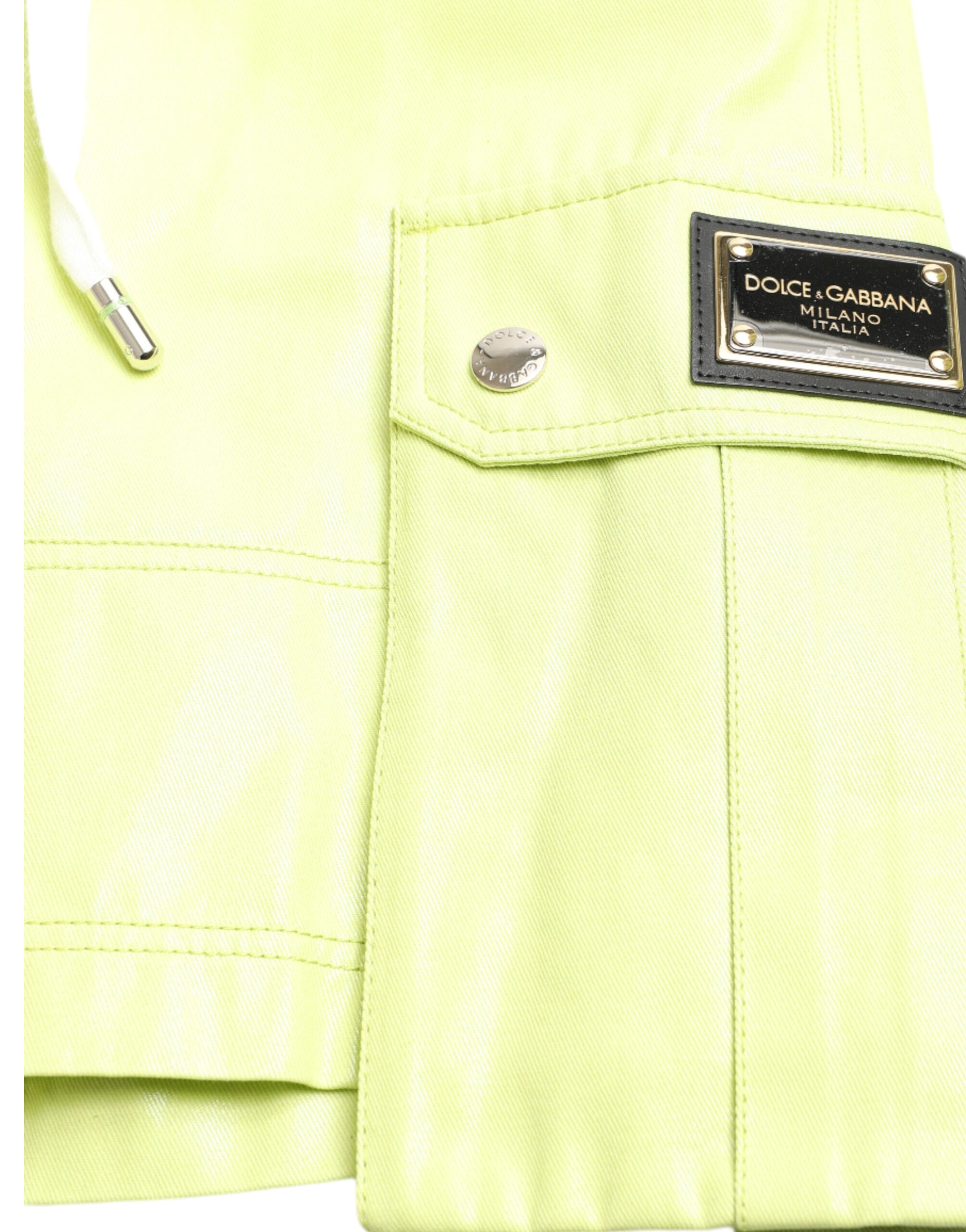 Light Green Cotton Men Cargo Bermuda Shorts - ventzia