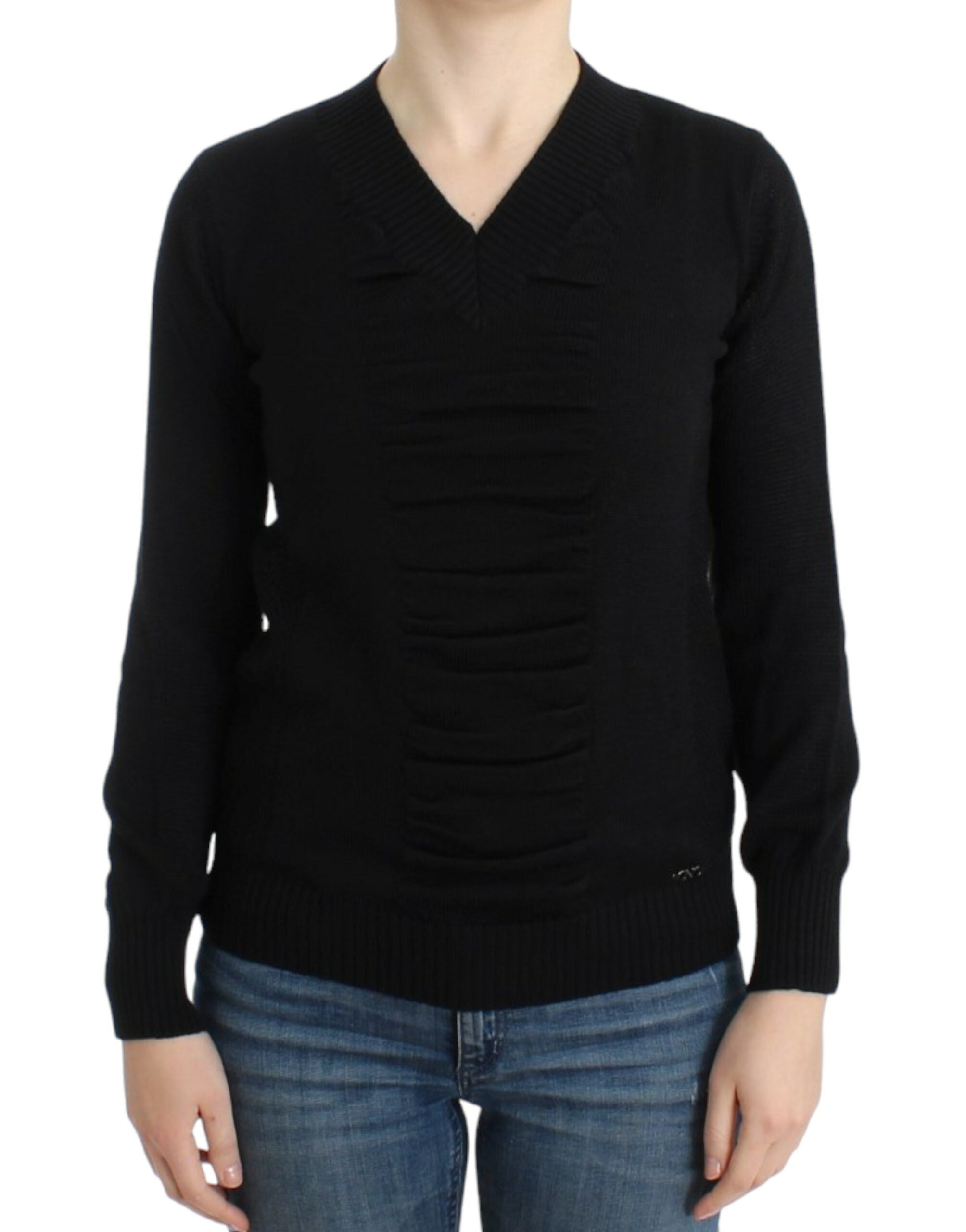 Elegant V-Neck Lightweight Sweater - ventzia
