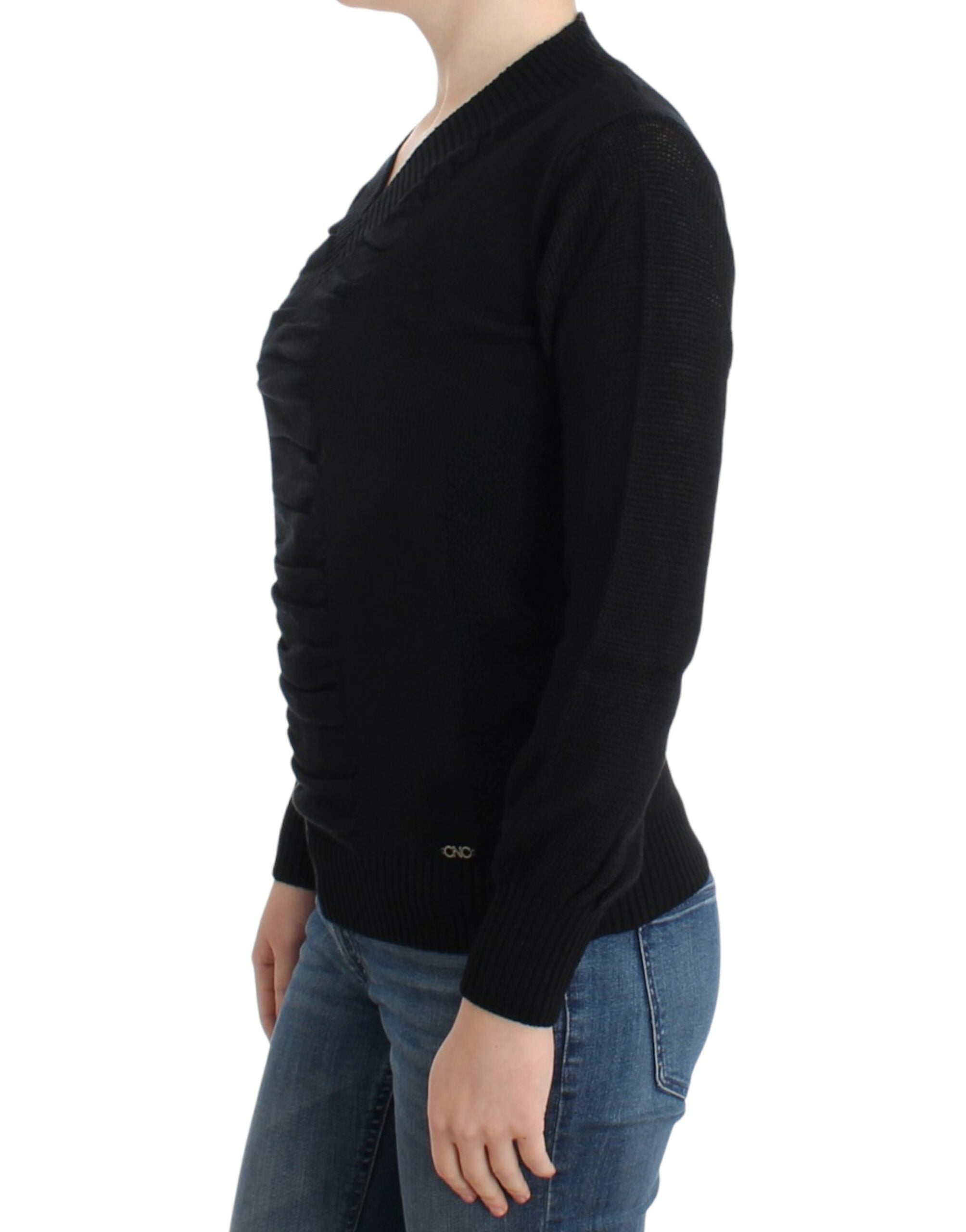 Elegant V-Neck Lightweight Sweater - ventzia