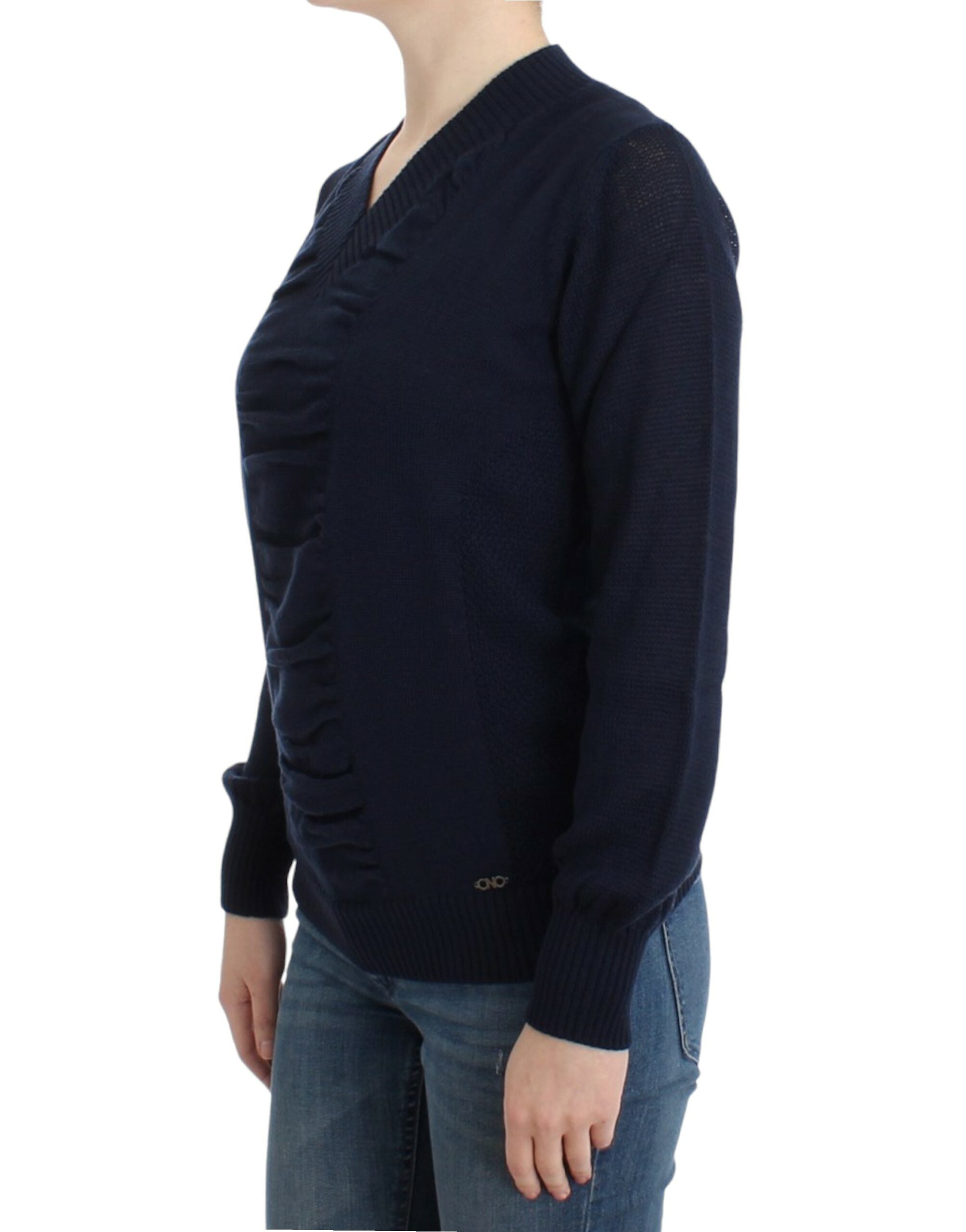 Elegant V-Neck Lightweight Sweater - ventzia